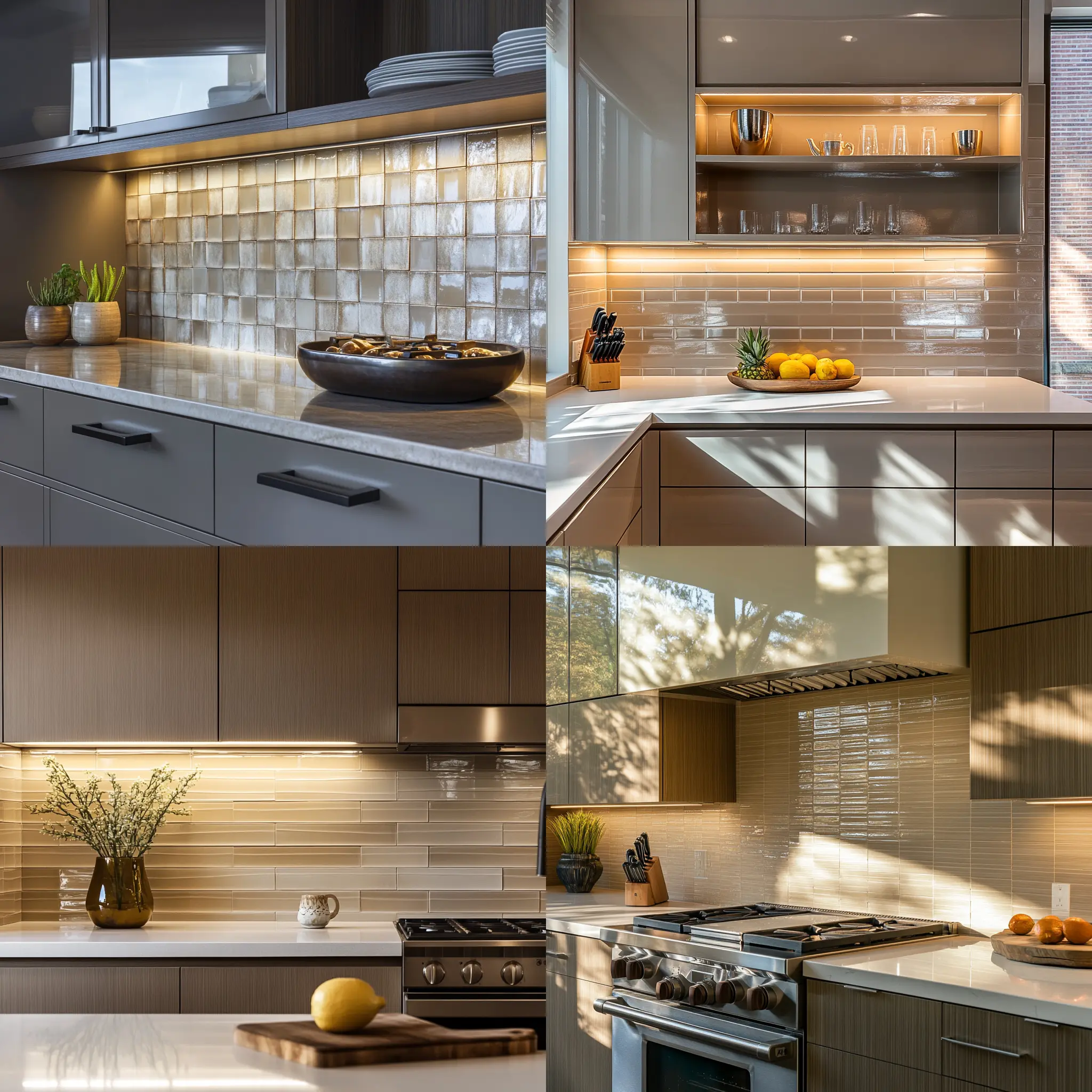 Clay Tile Backsplash Kitchen