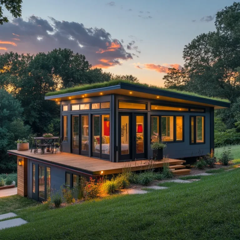 Interior of a mid century modern architecture house with open layout and iconic furniture