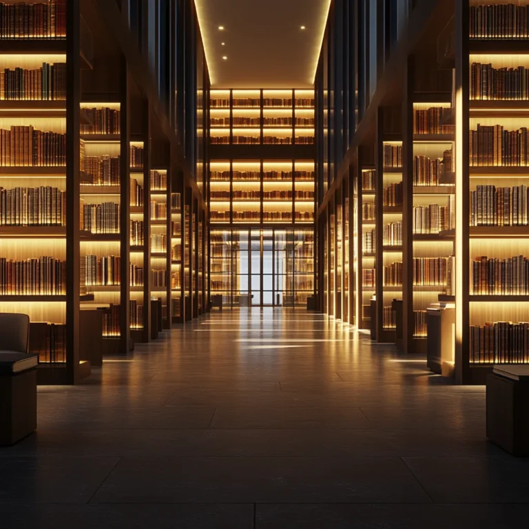 home library organization with neatly arranged bookshelves