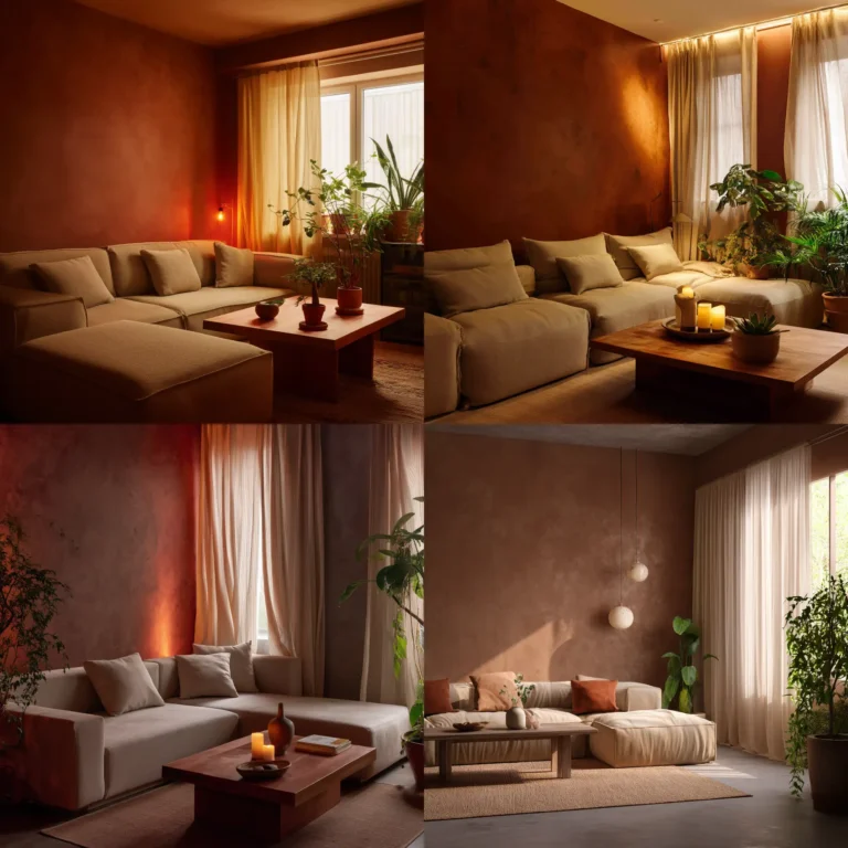 Earthy minimalist living room inspired by Architectural Digest