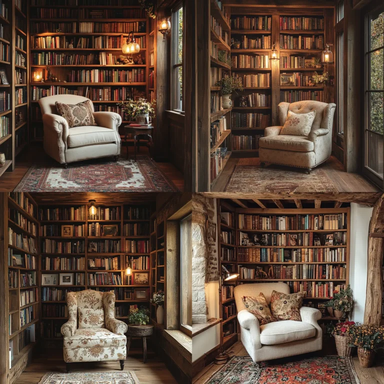 Cozy small library ideas for home