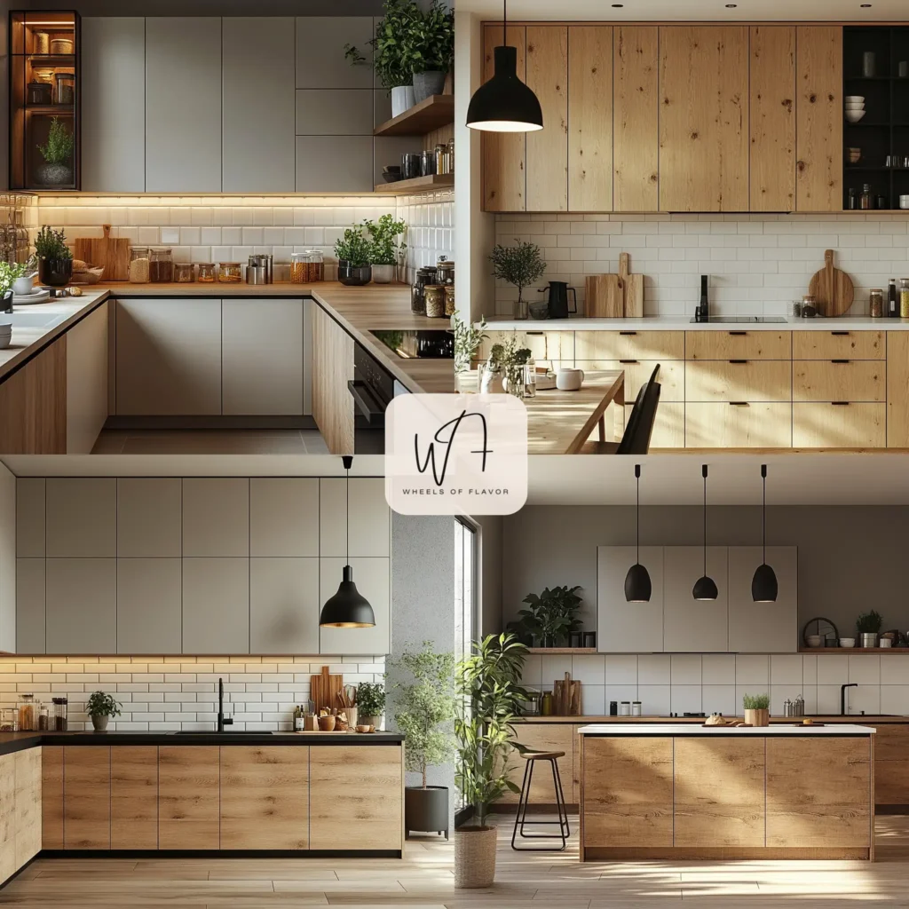 Warm beige kitchen cabinets in a Scandinavian-inspired kitchen