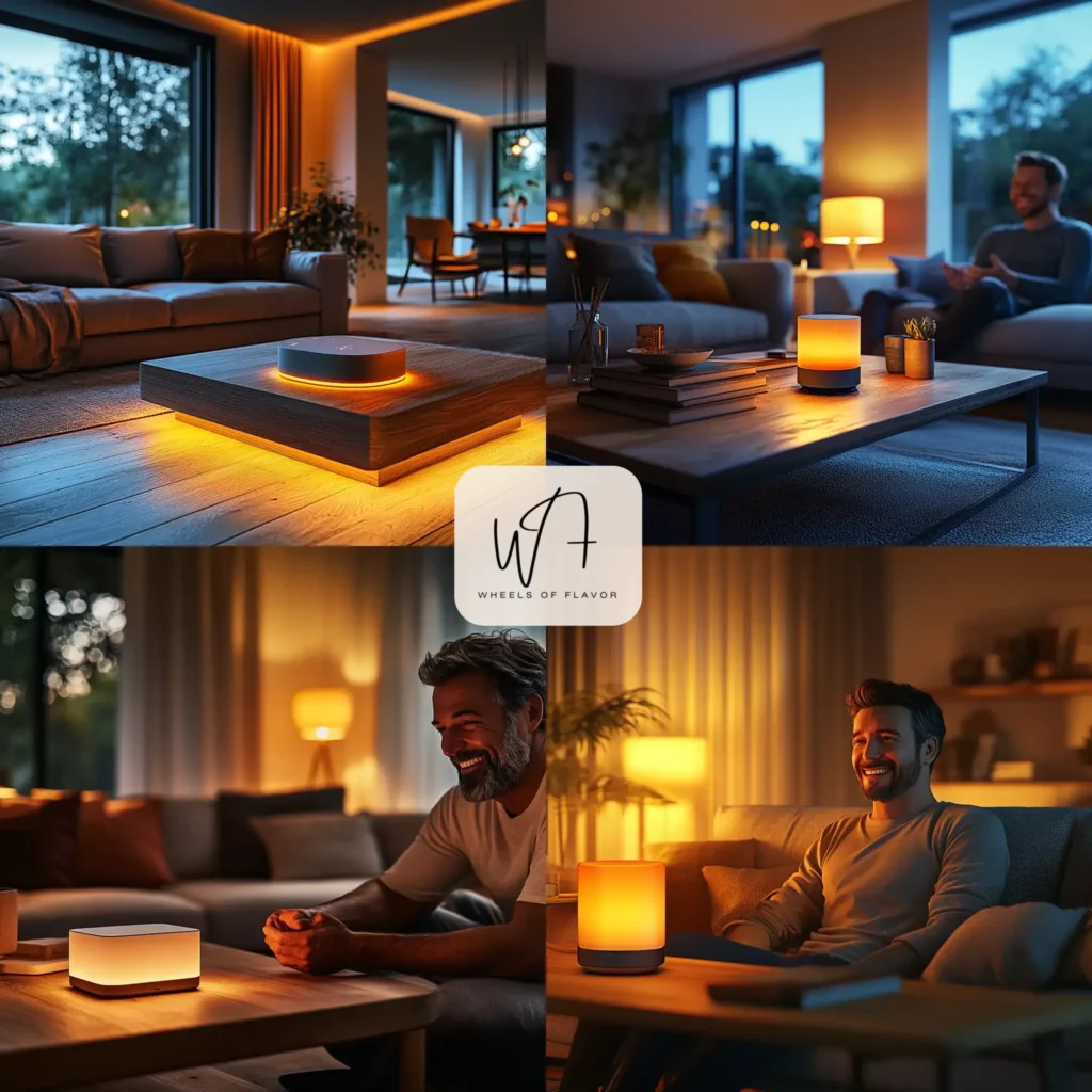 Smart home hub as one of the top home gifts for dad 2025 in a stylish living room.