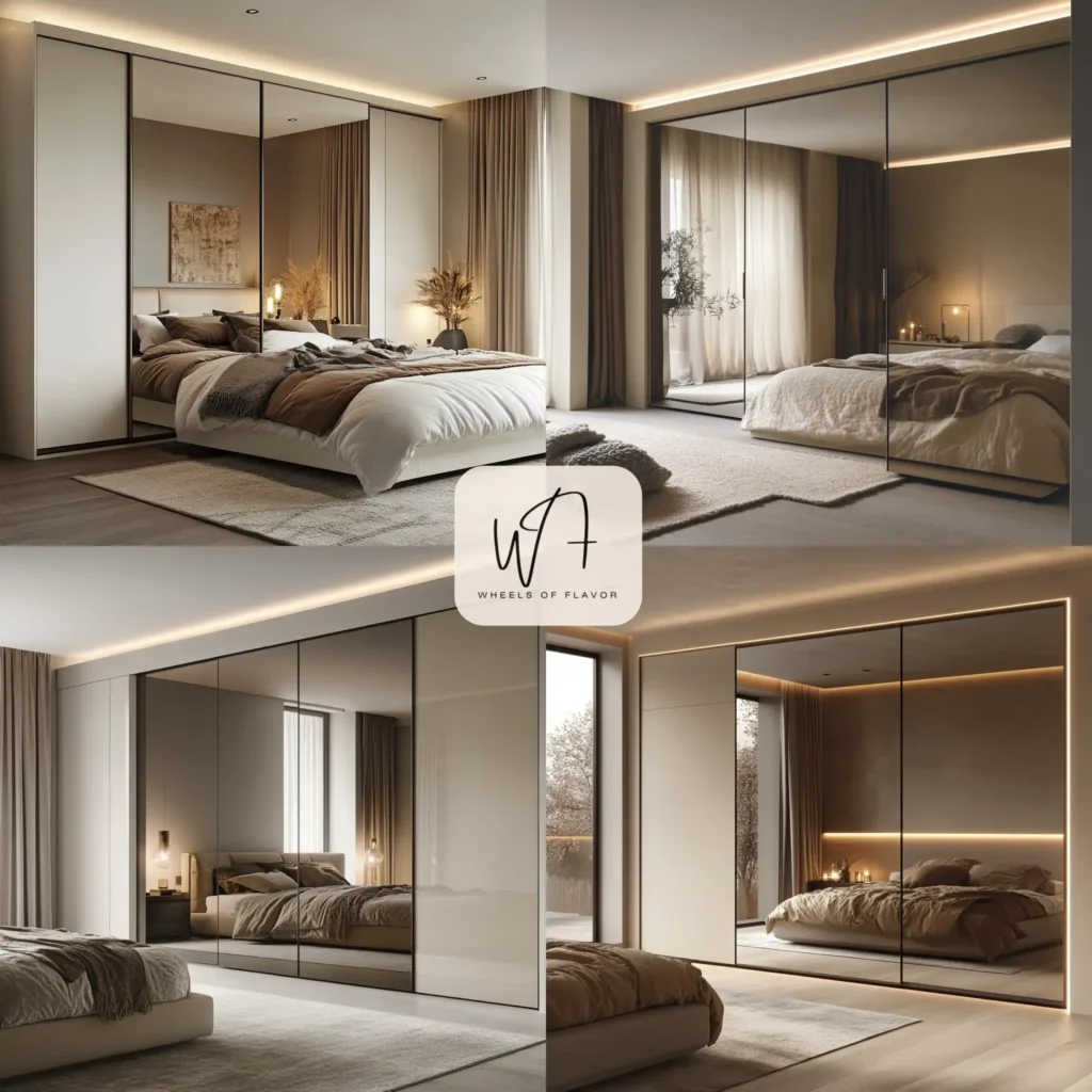 Minimalist sliding door almari designs bedroom
