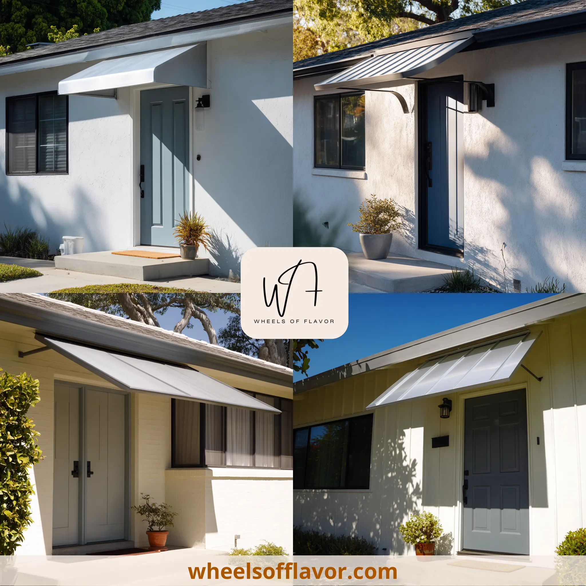 awnings over doors low roof