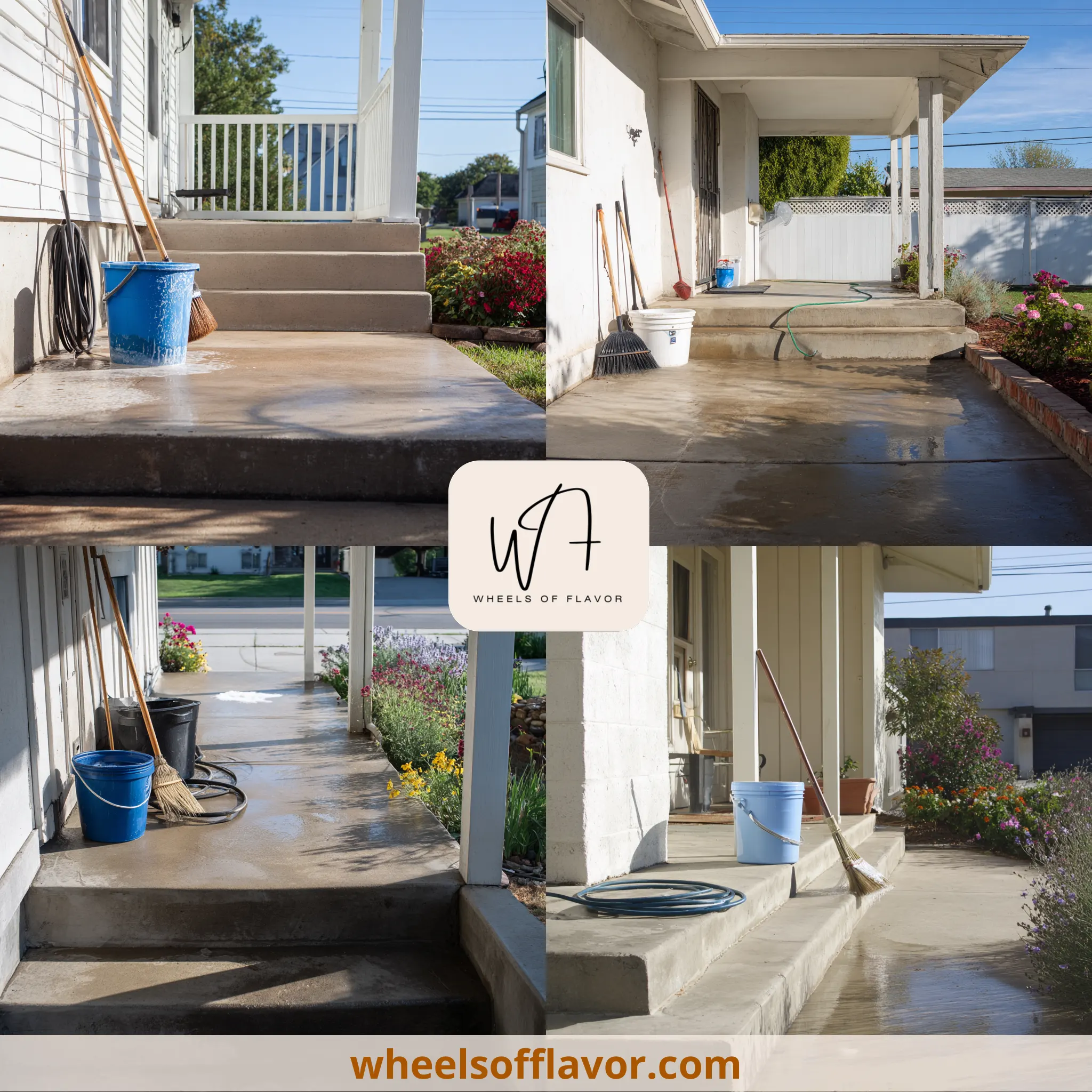 best way to clean concrete porch