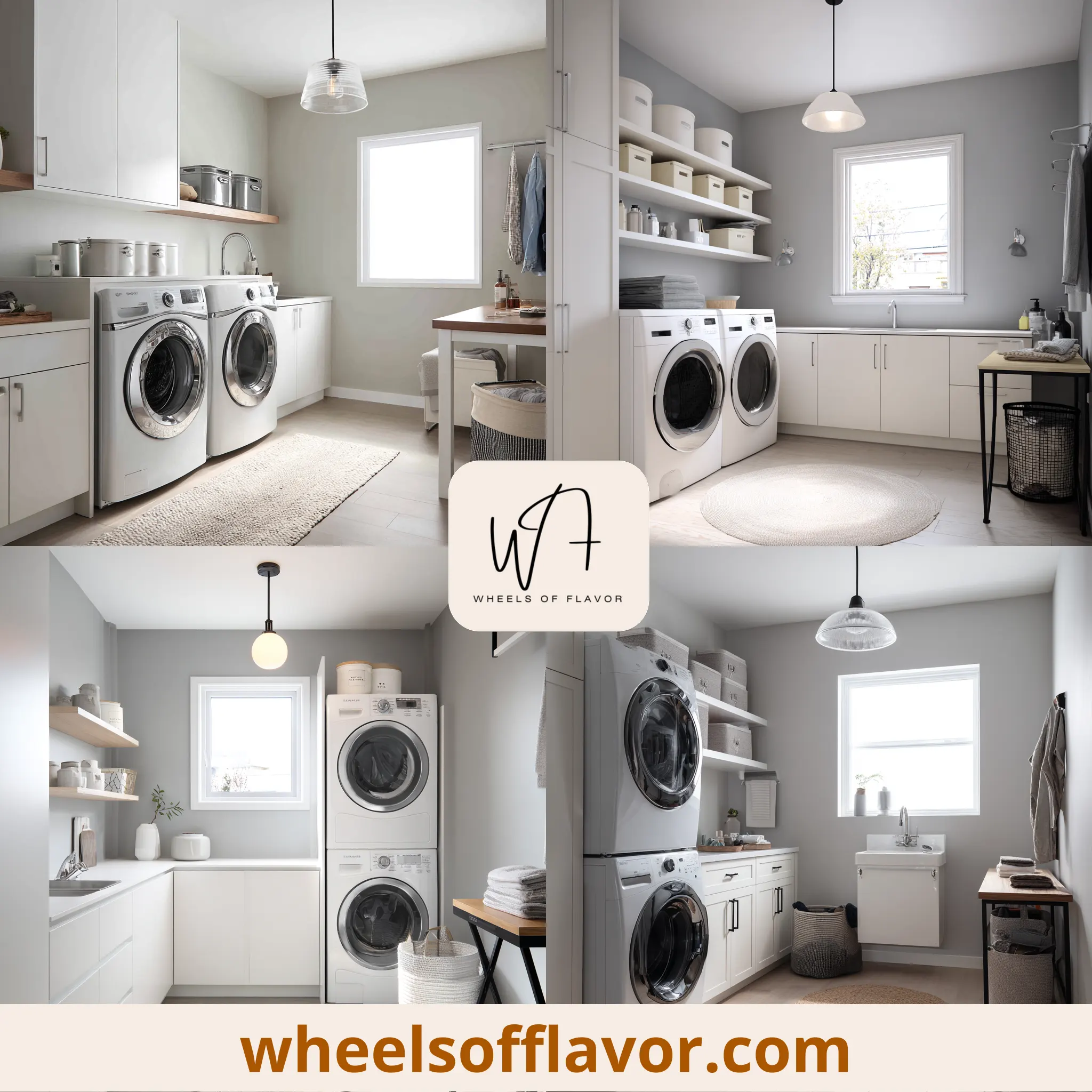 front loader laundry room modern