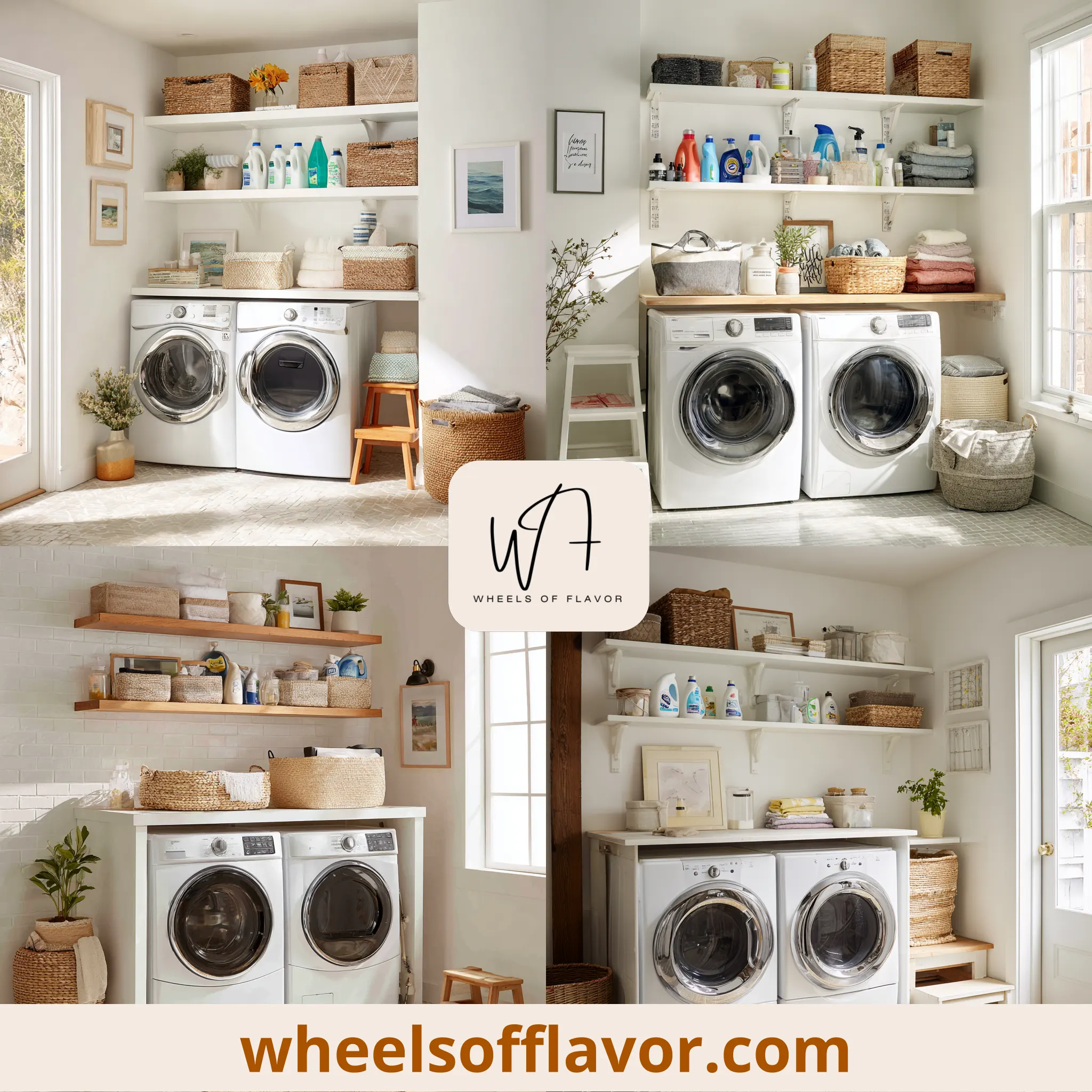 front loader laundry room shelves