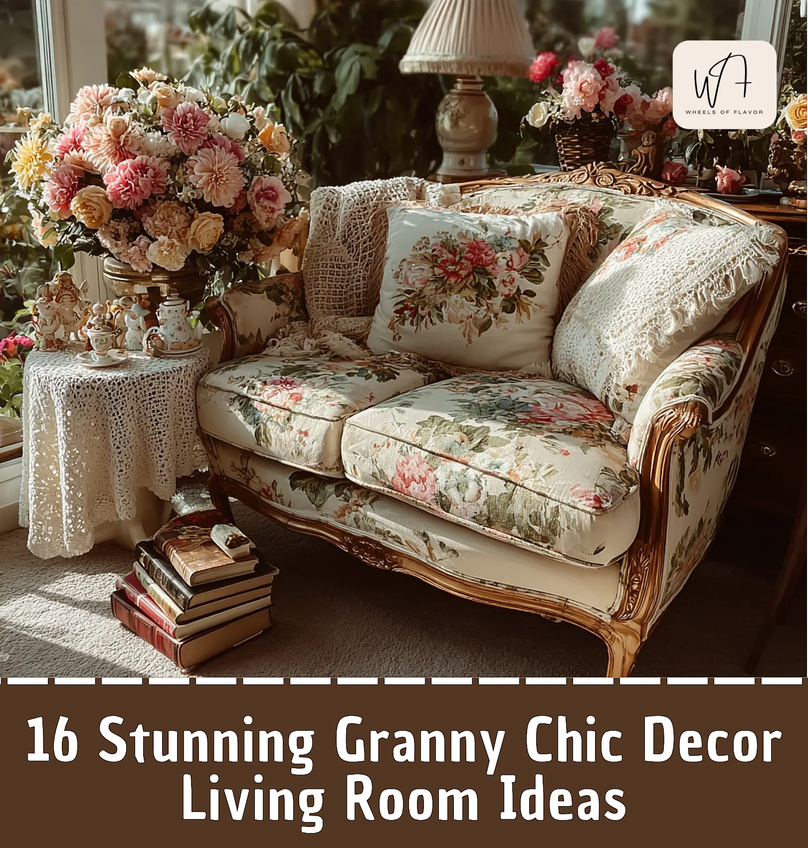 granny chic decor living room