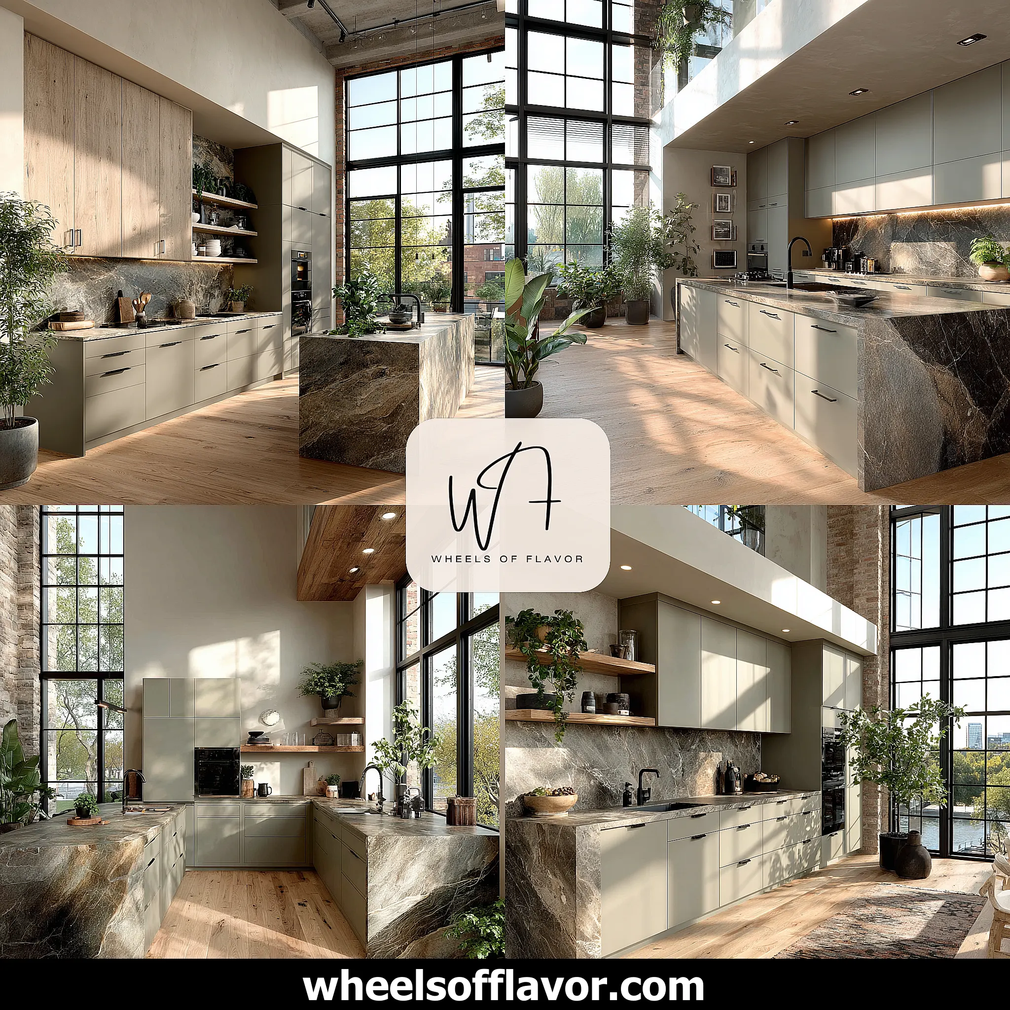 greige kitchen cabinets