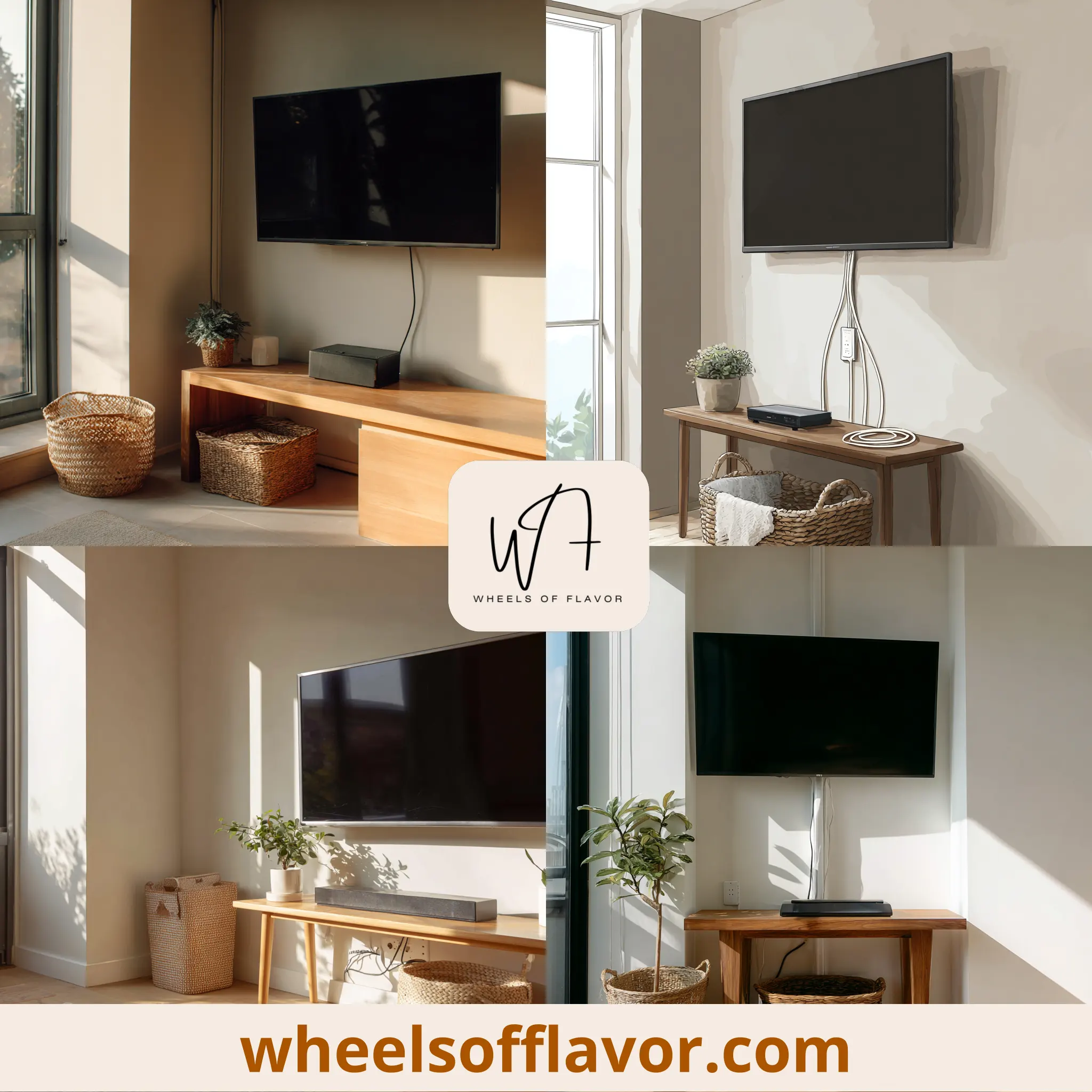 hide tv cords with decor