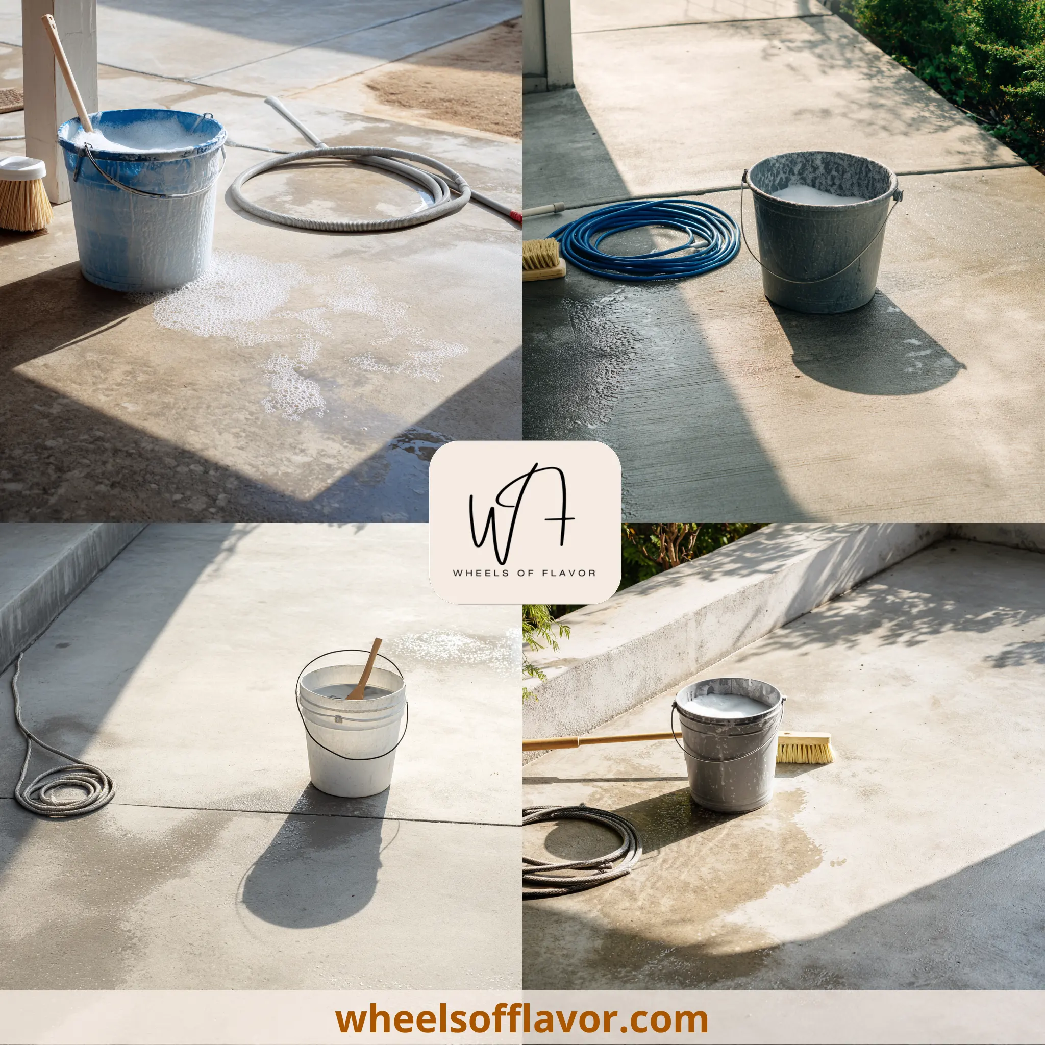 how to clean concrete porch floor