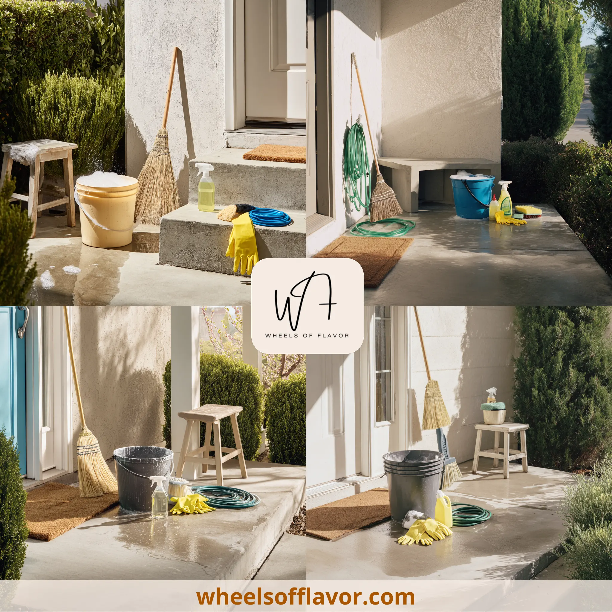 how to clean your concrete porch
