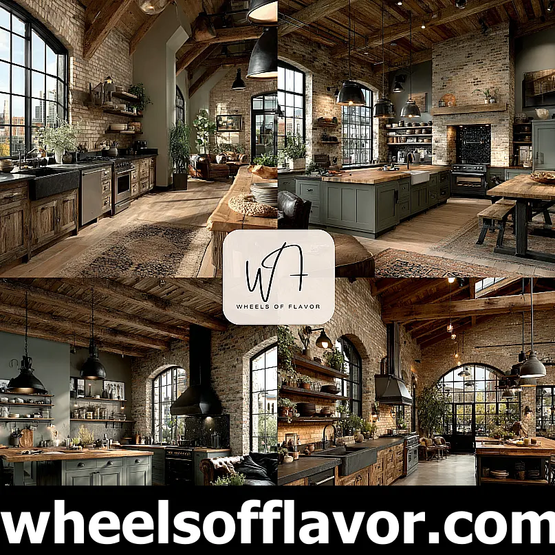industrial farmhouse kitchen