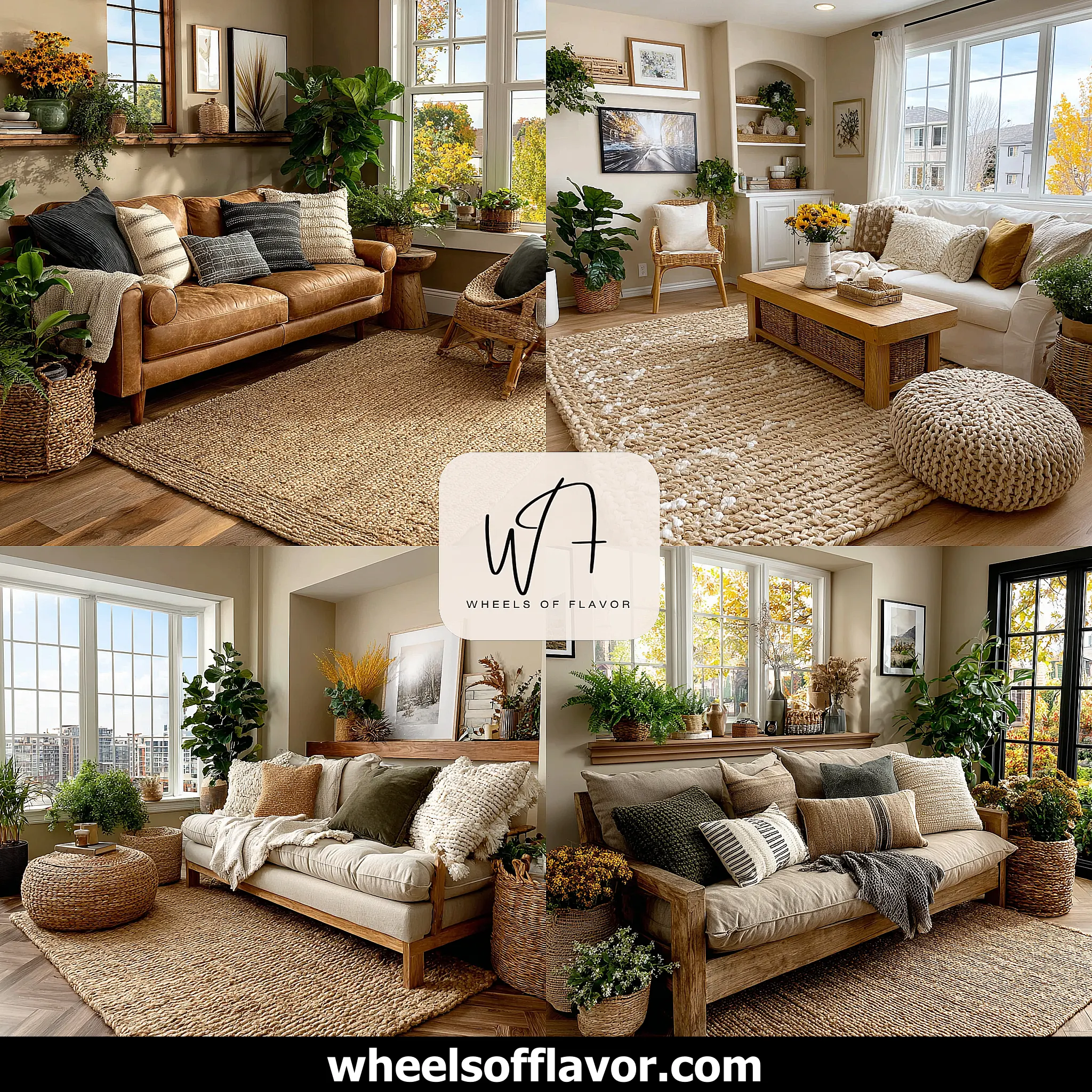 jute rug living room