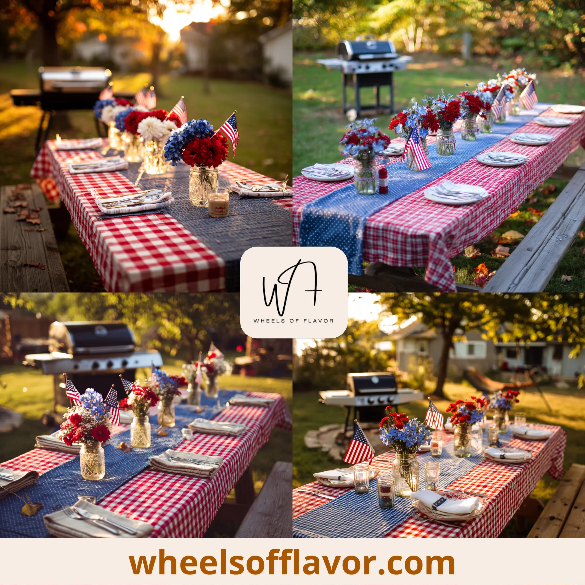 labor day decorations table settings