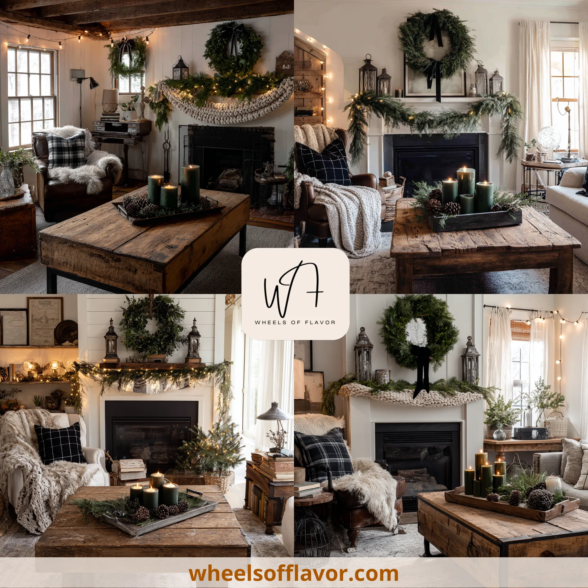 moody christmas decor farmhouse