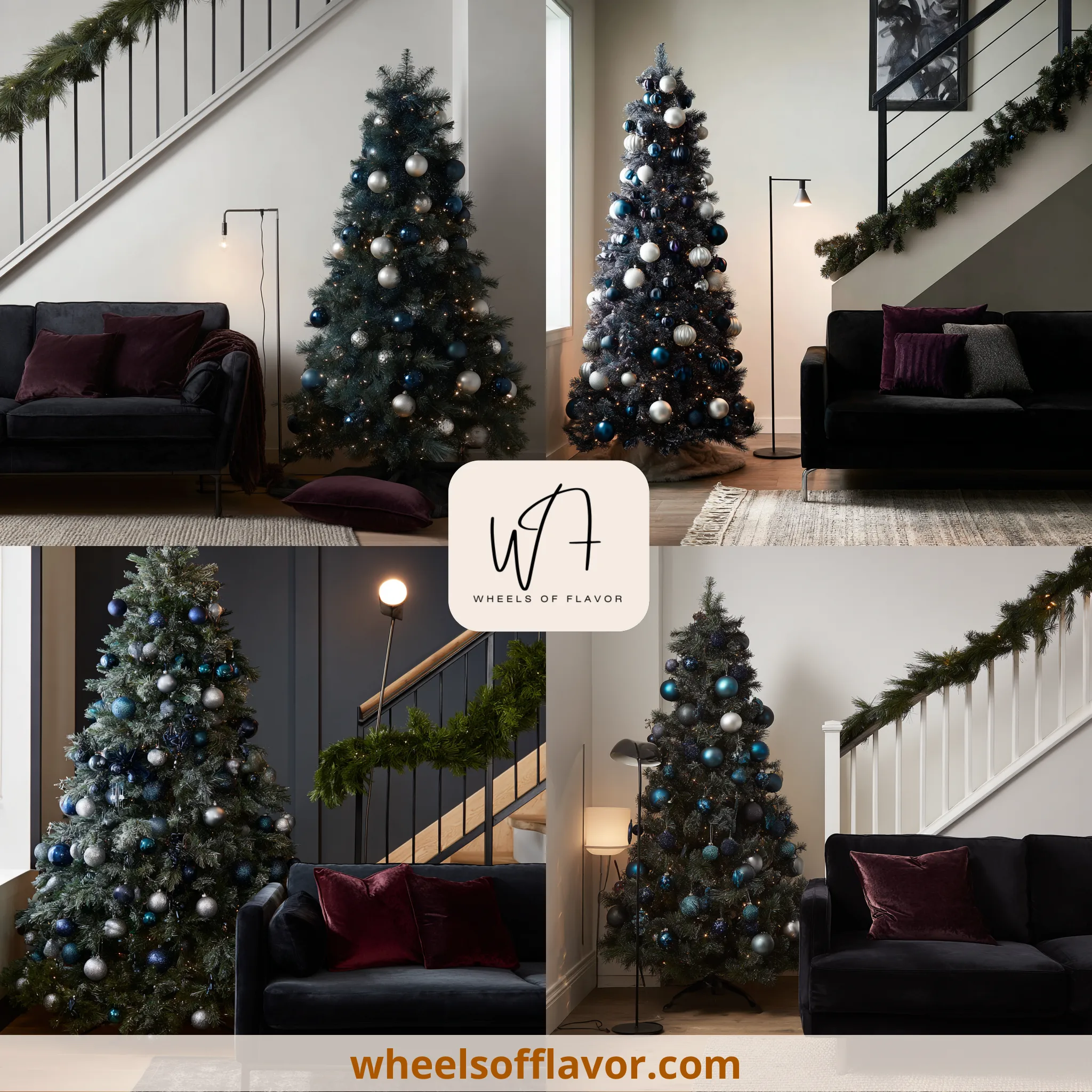 moody christmas decor modern