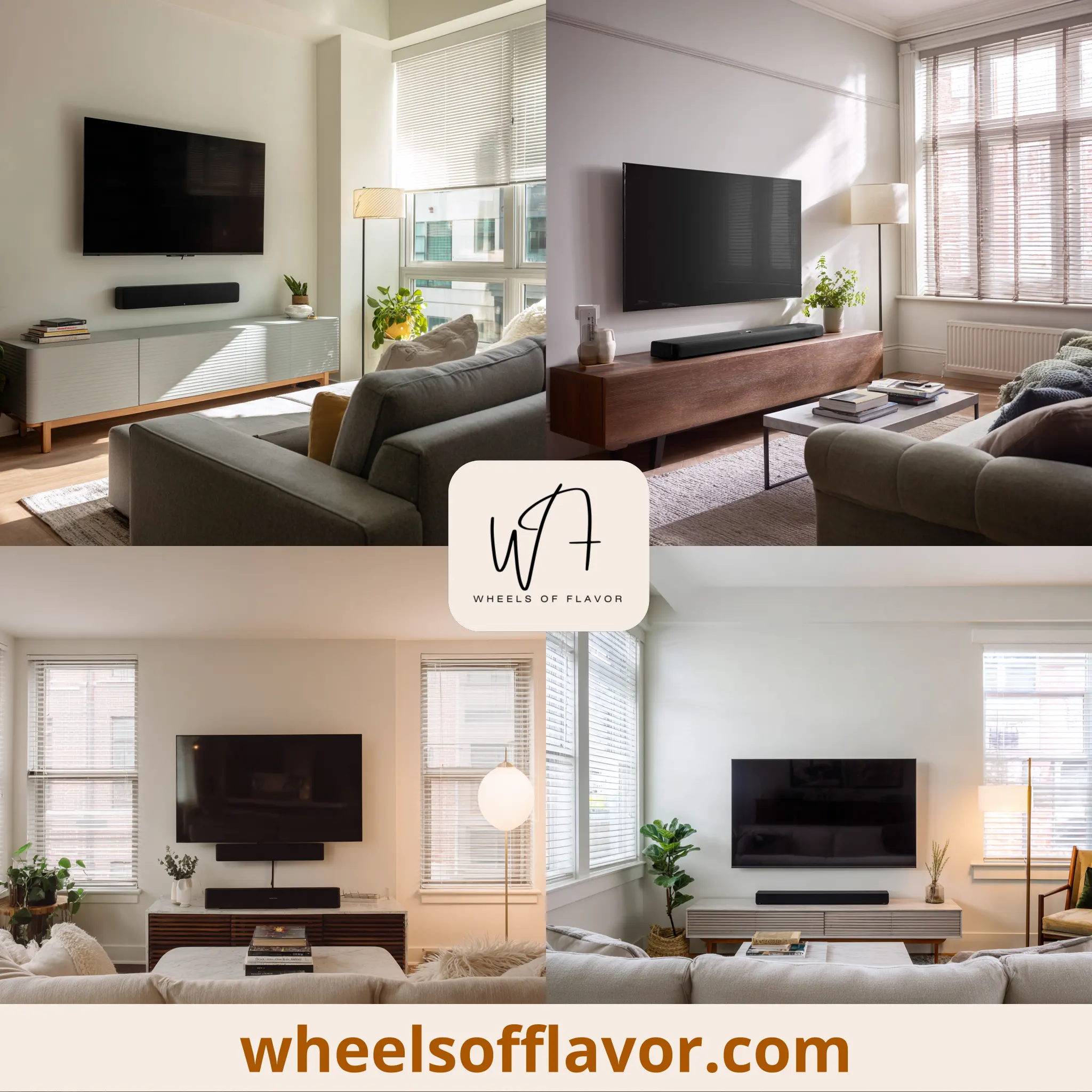 mounted tv living room