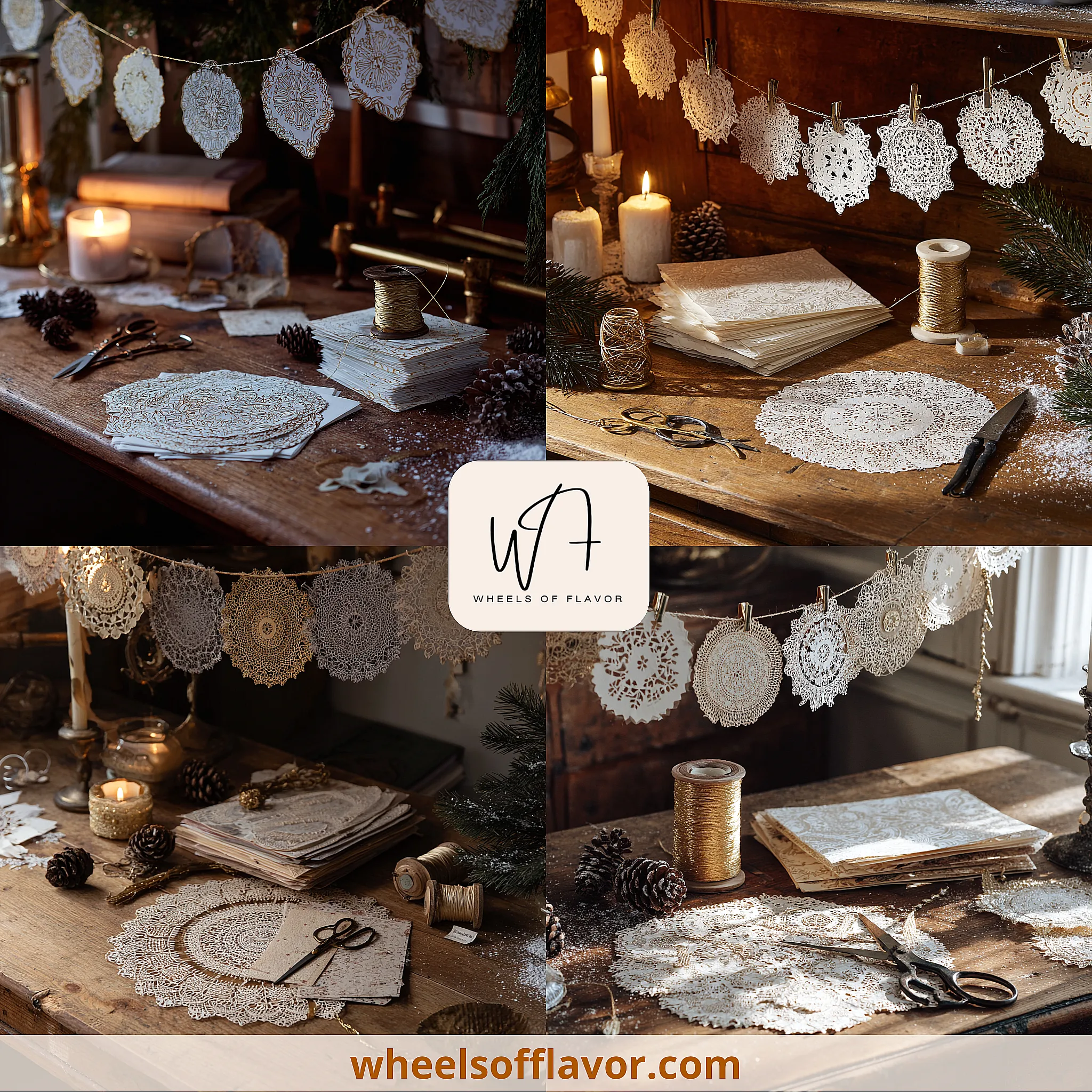 victorian christmas decorations paper
