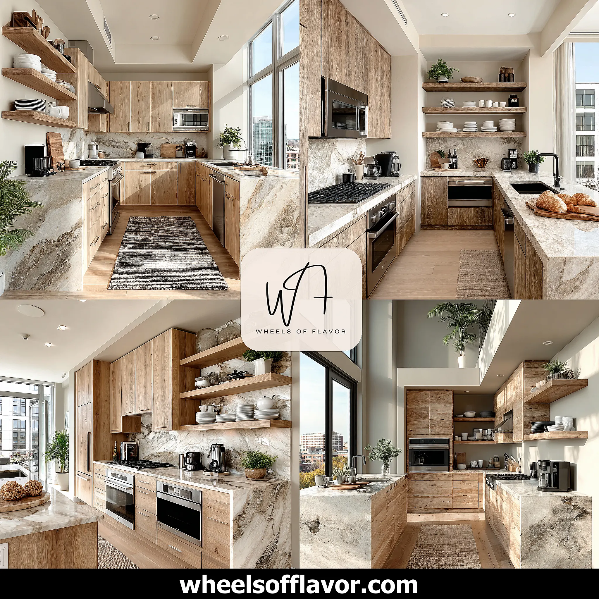 white oak kitchen cabinets