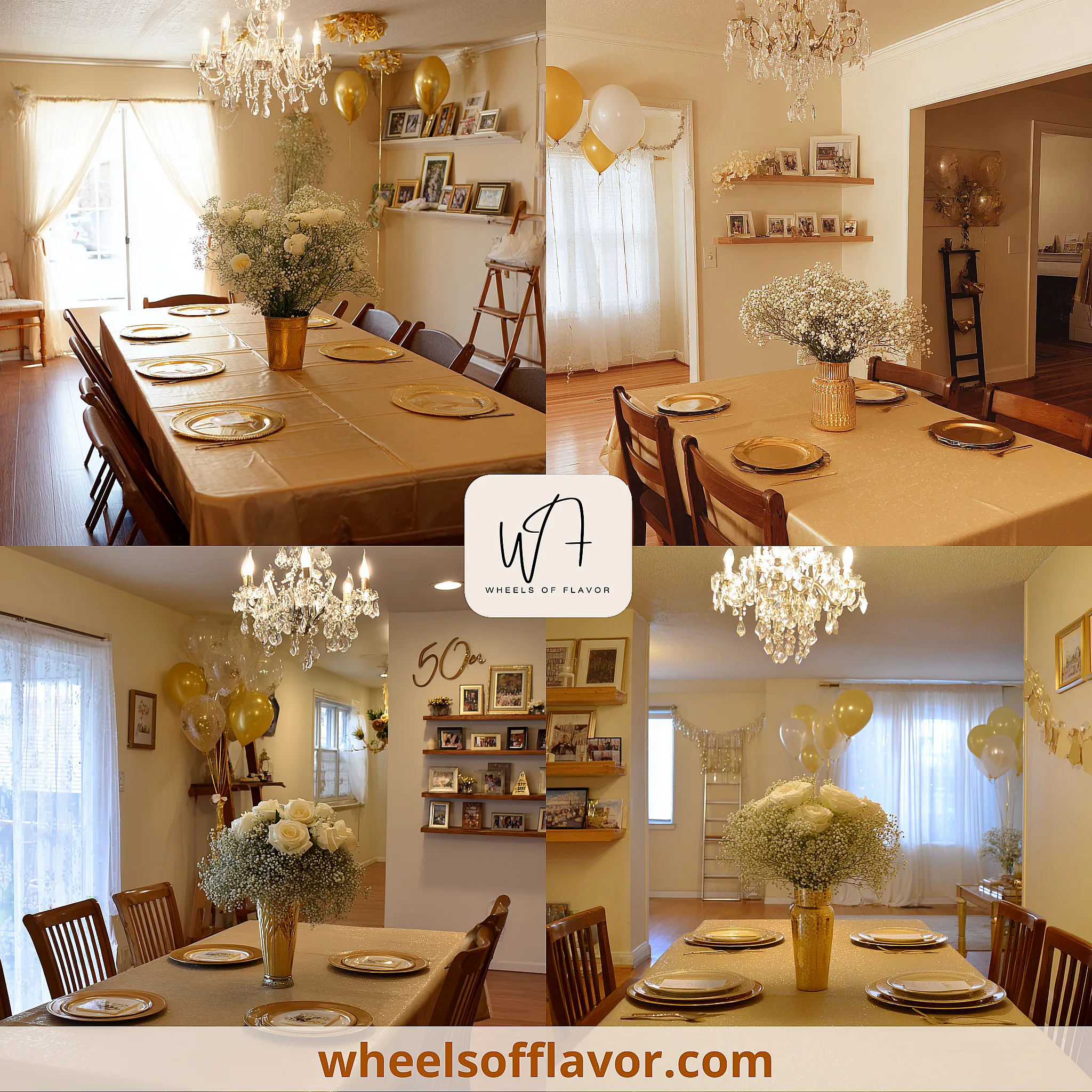 50th anniversary decorations ideas