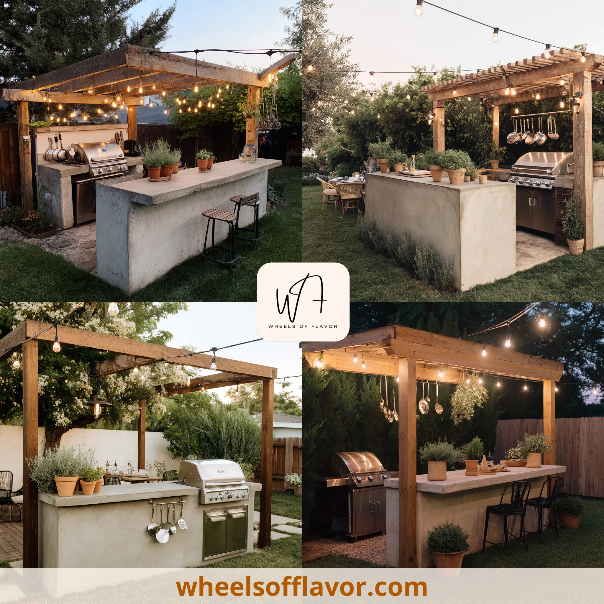 budget friendly diy outdoor kitchen countertops