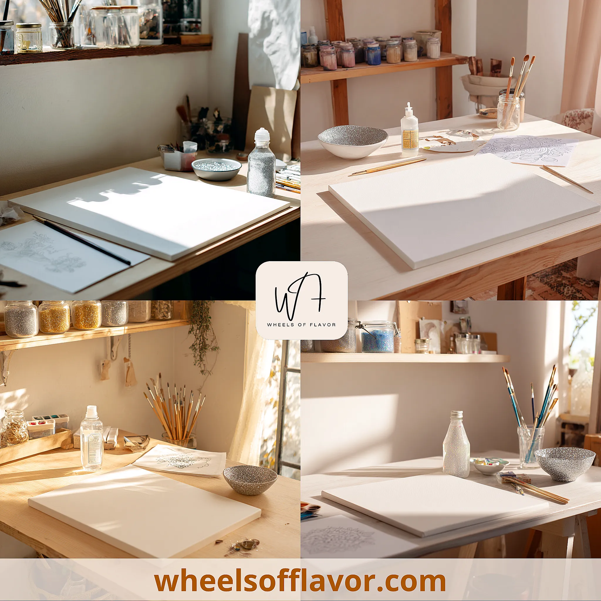 canvas glitter art ideas