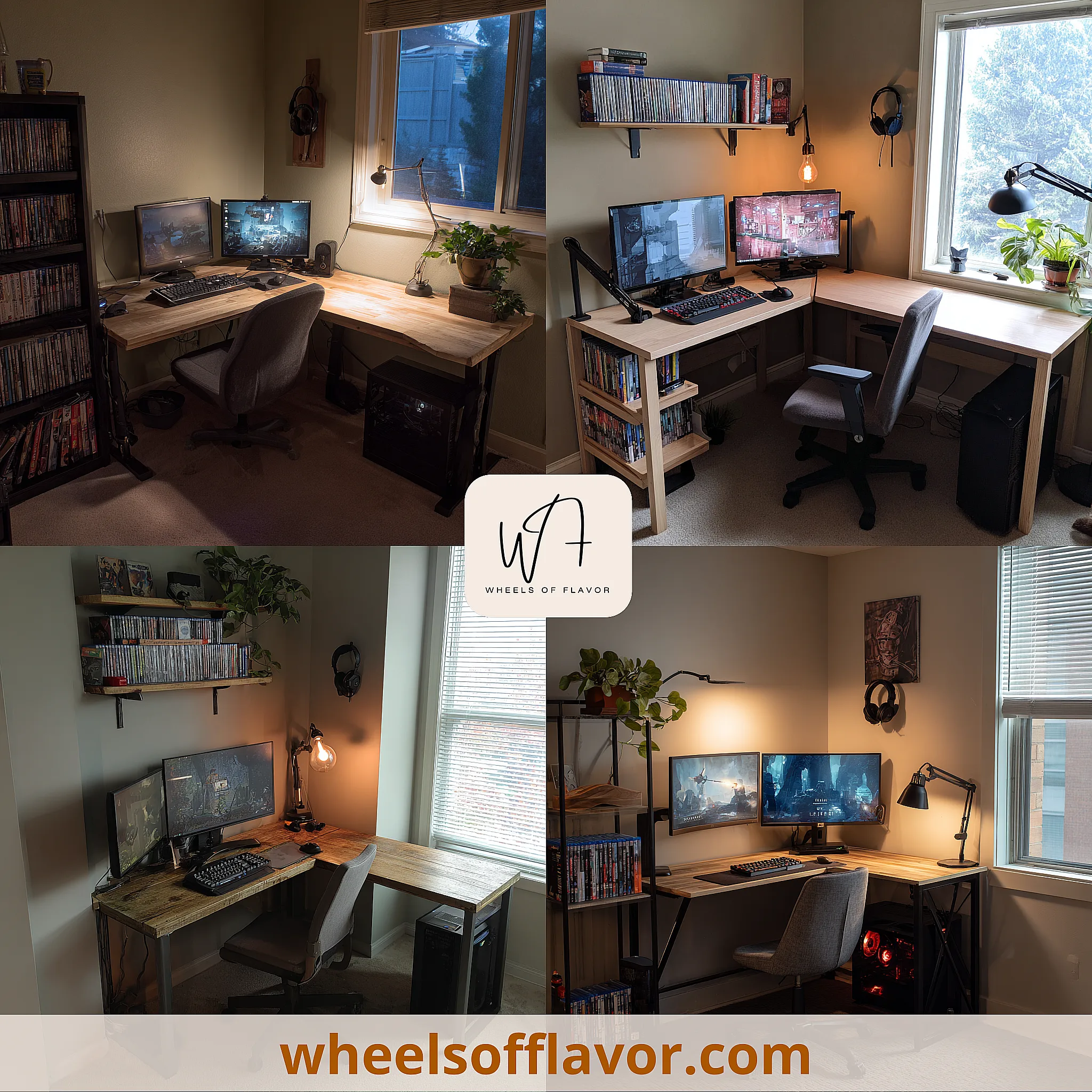 corner desk gaming setup ideas