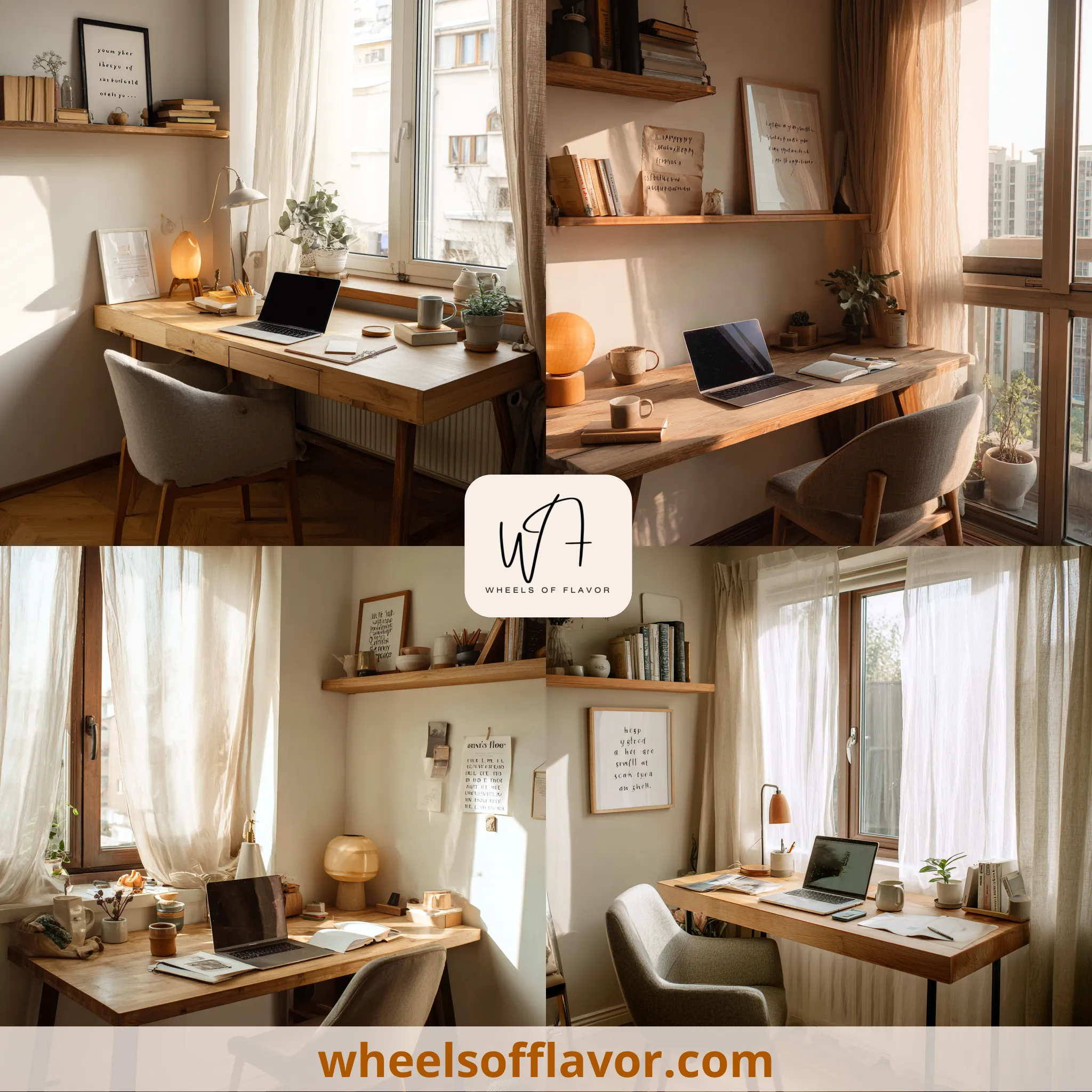 cozy aesthetic desk setup