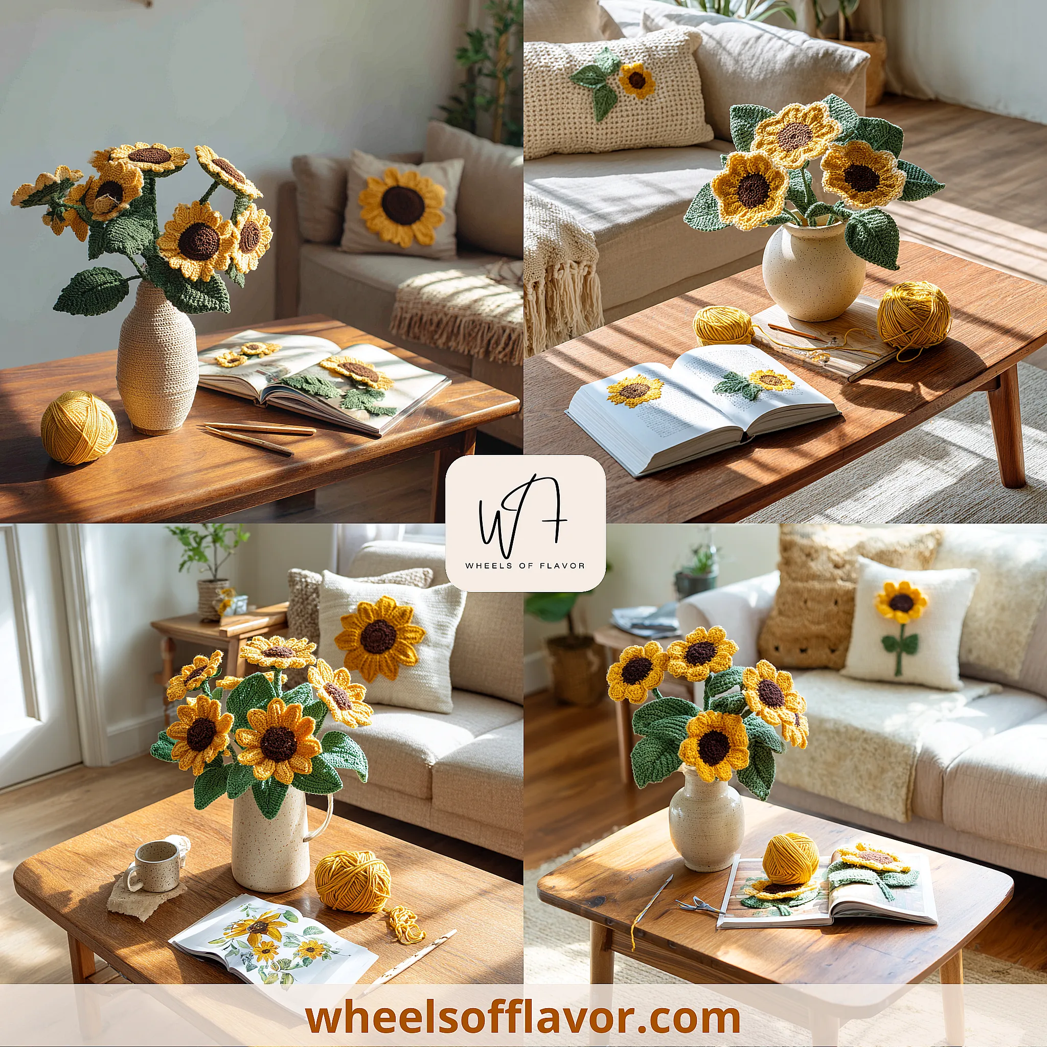 crochet sunflower ideas