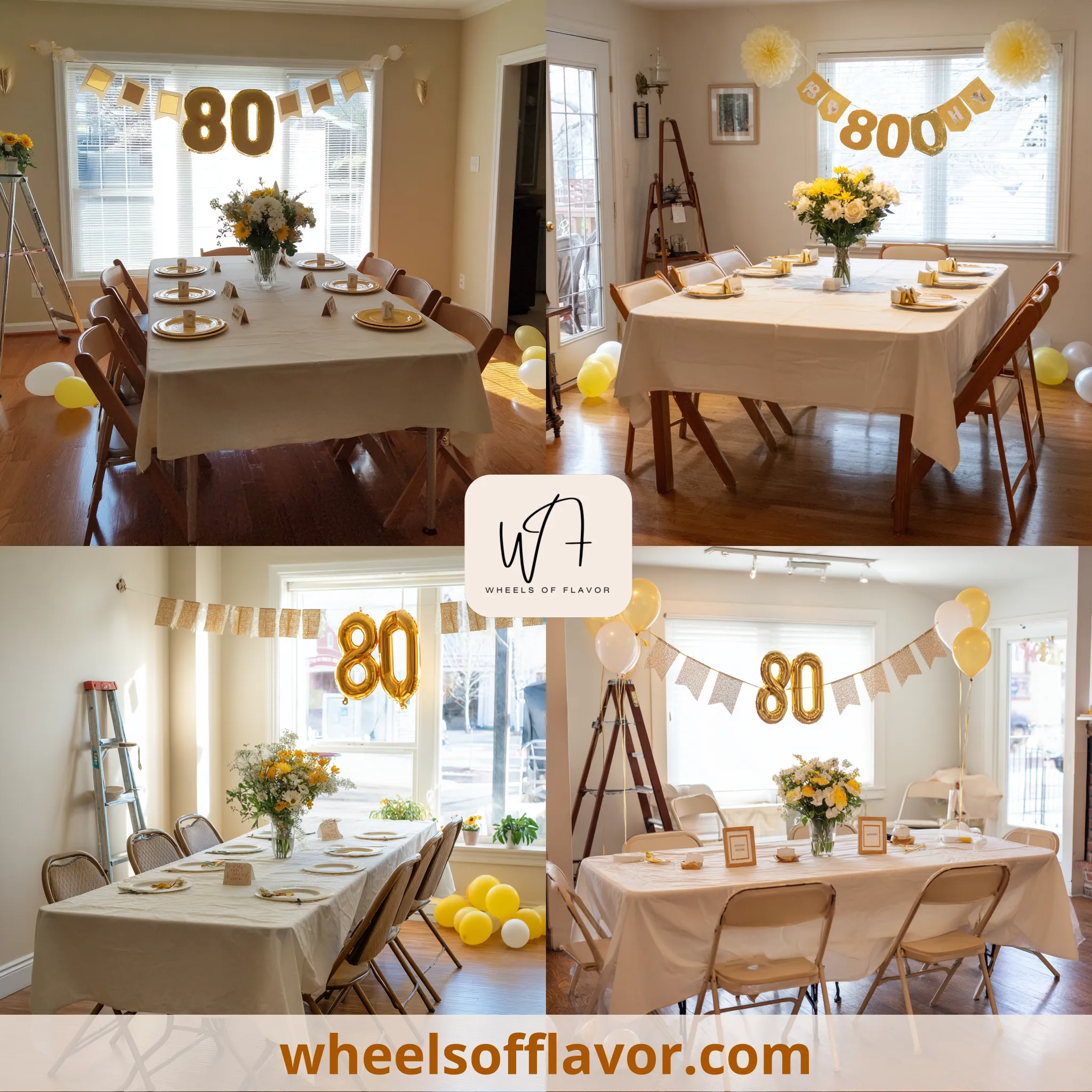 diy 80th birthday party decorations ideas