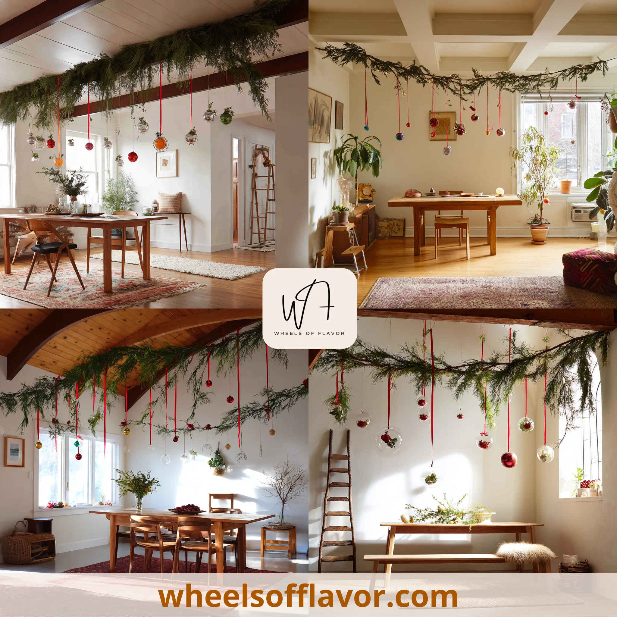 diy ceiling christmas decoration ideas