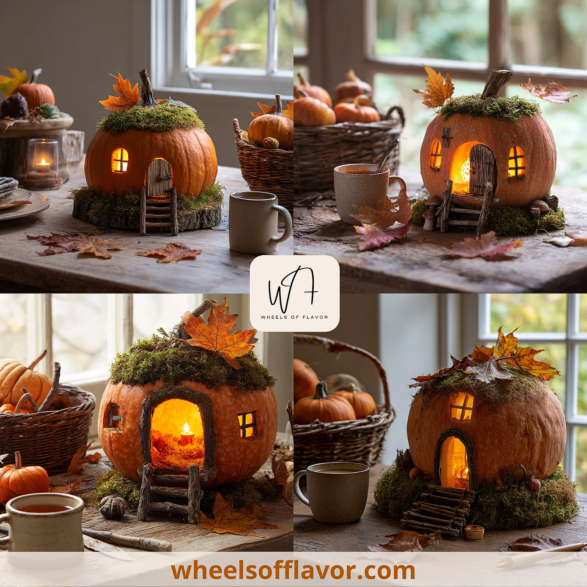 fairy house pumpkin carving ideas