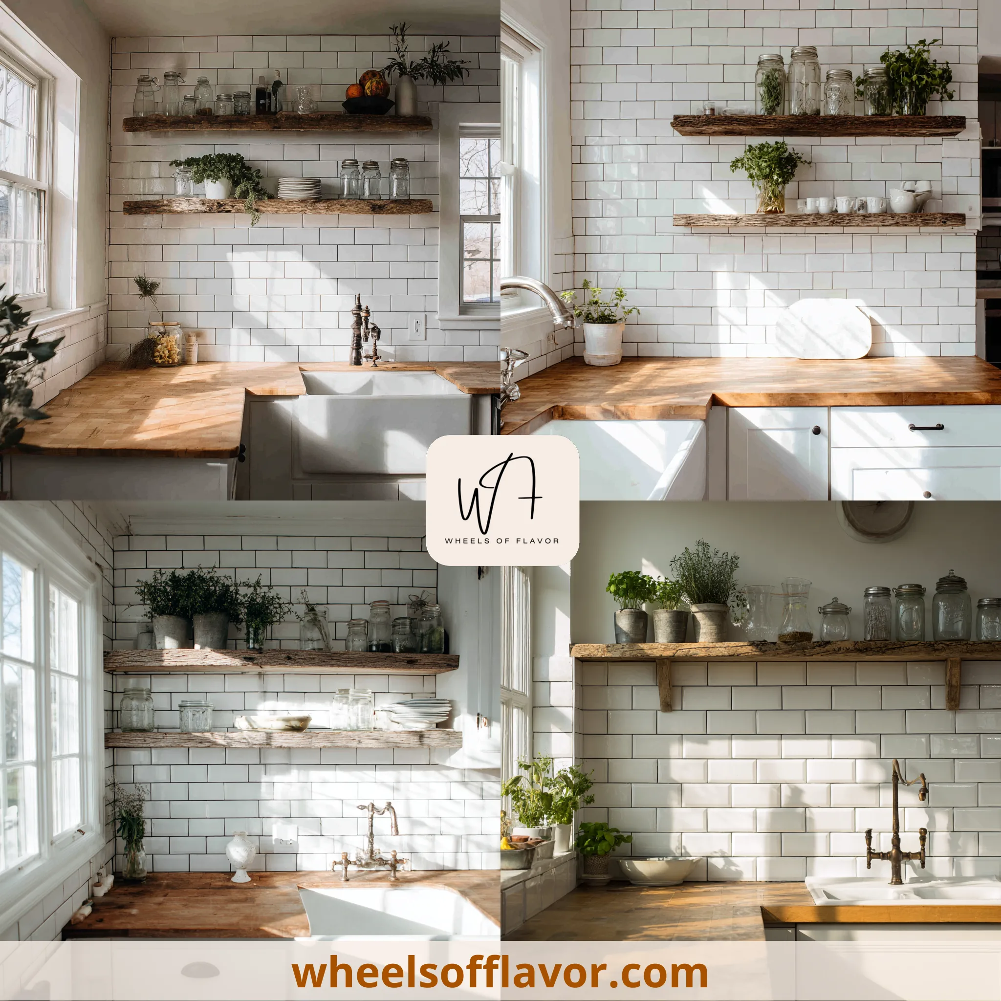 farmhouse kitchen backsplash subway tile