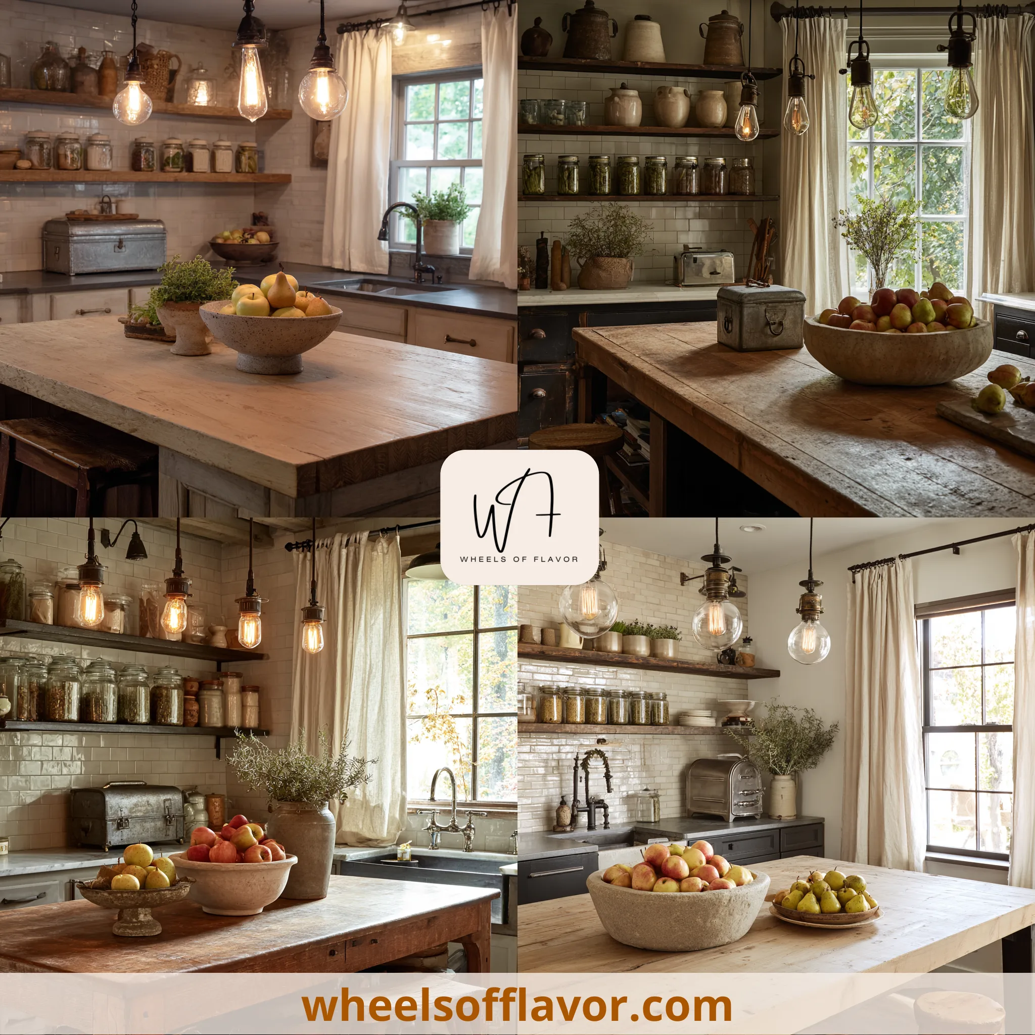 farmhouse kitchen counter styling ideas