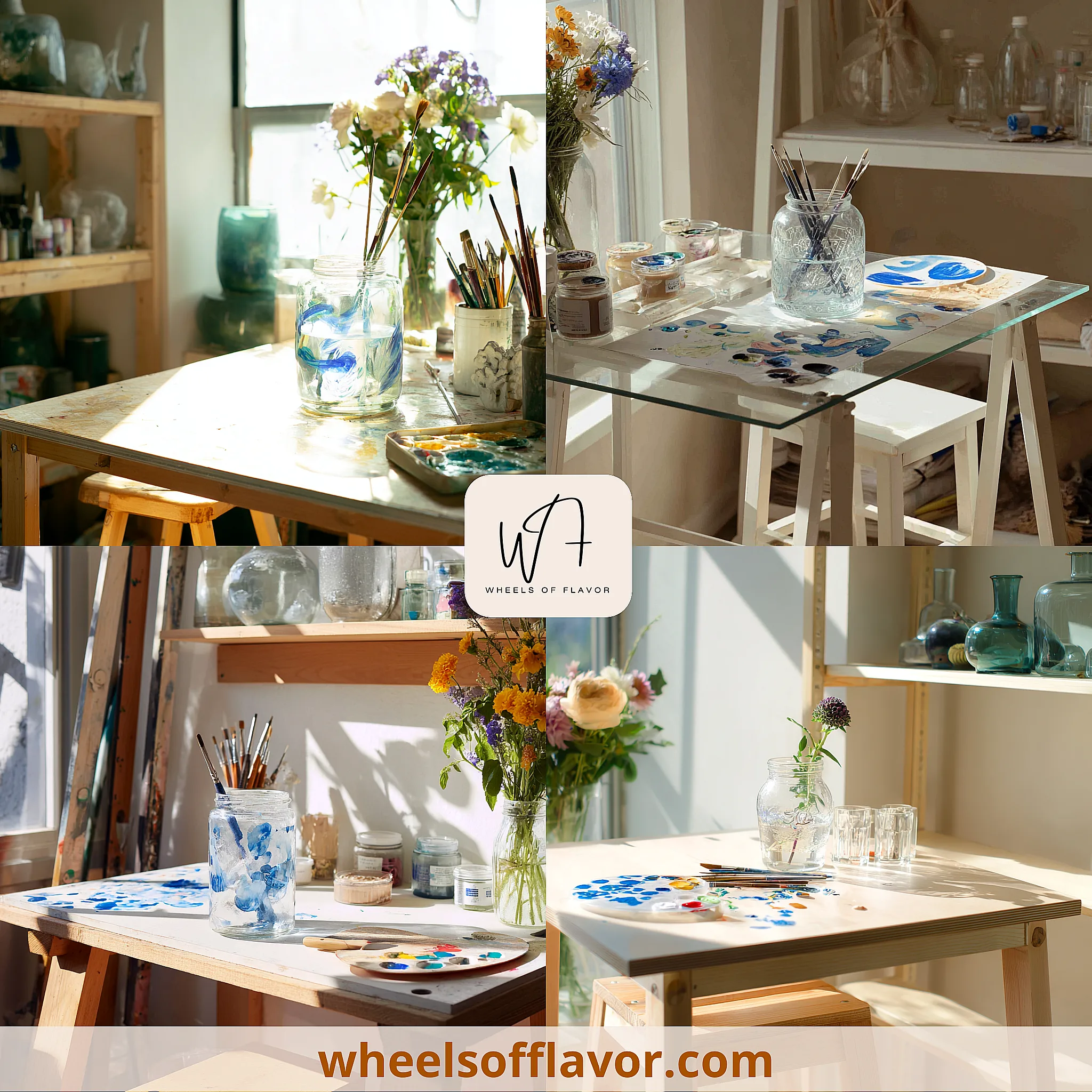 flower vase painting ideas
