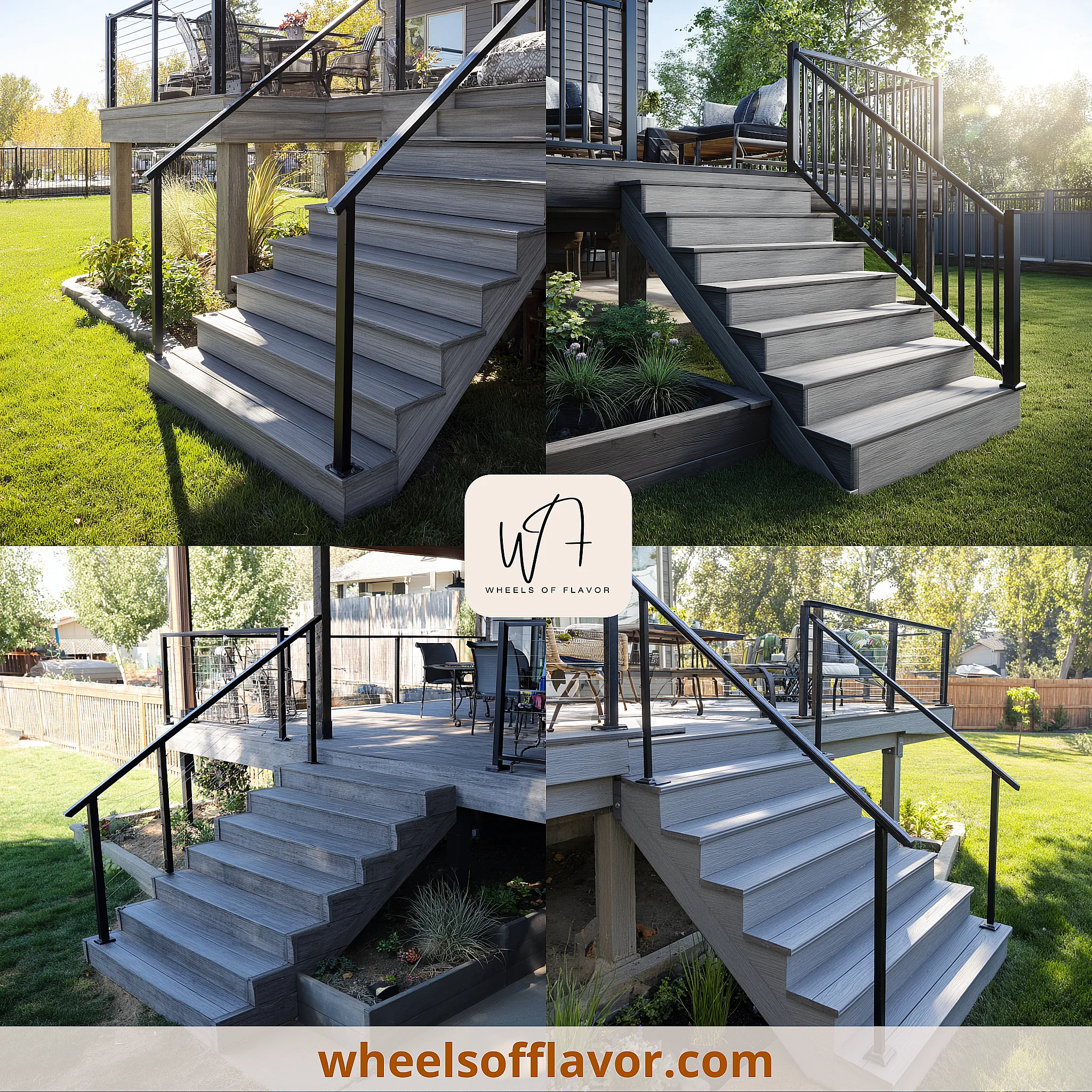 ideas for composite deck stairs