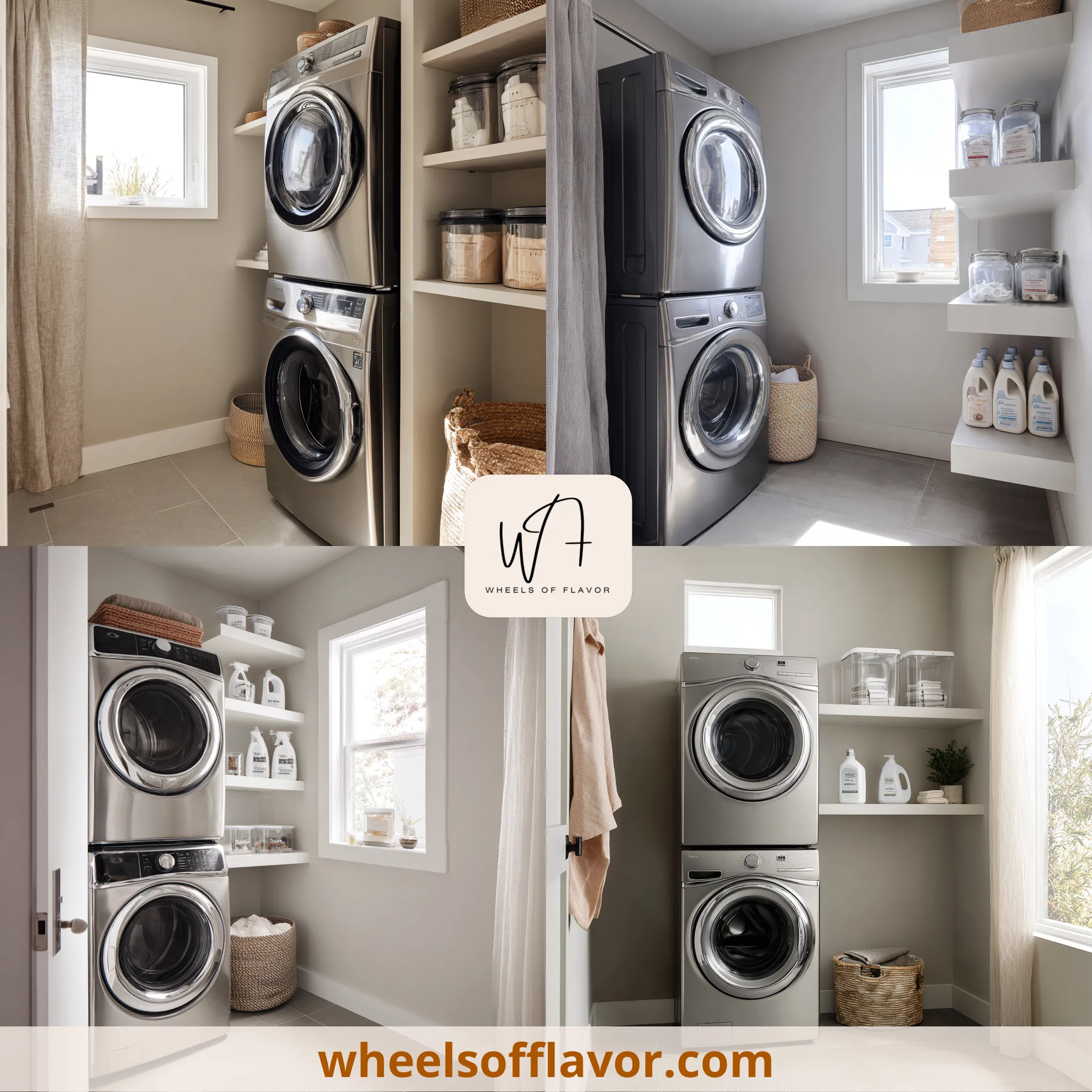 laundry room design stacked washer dryer