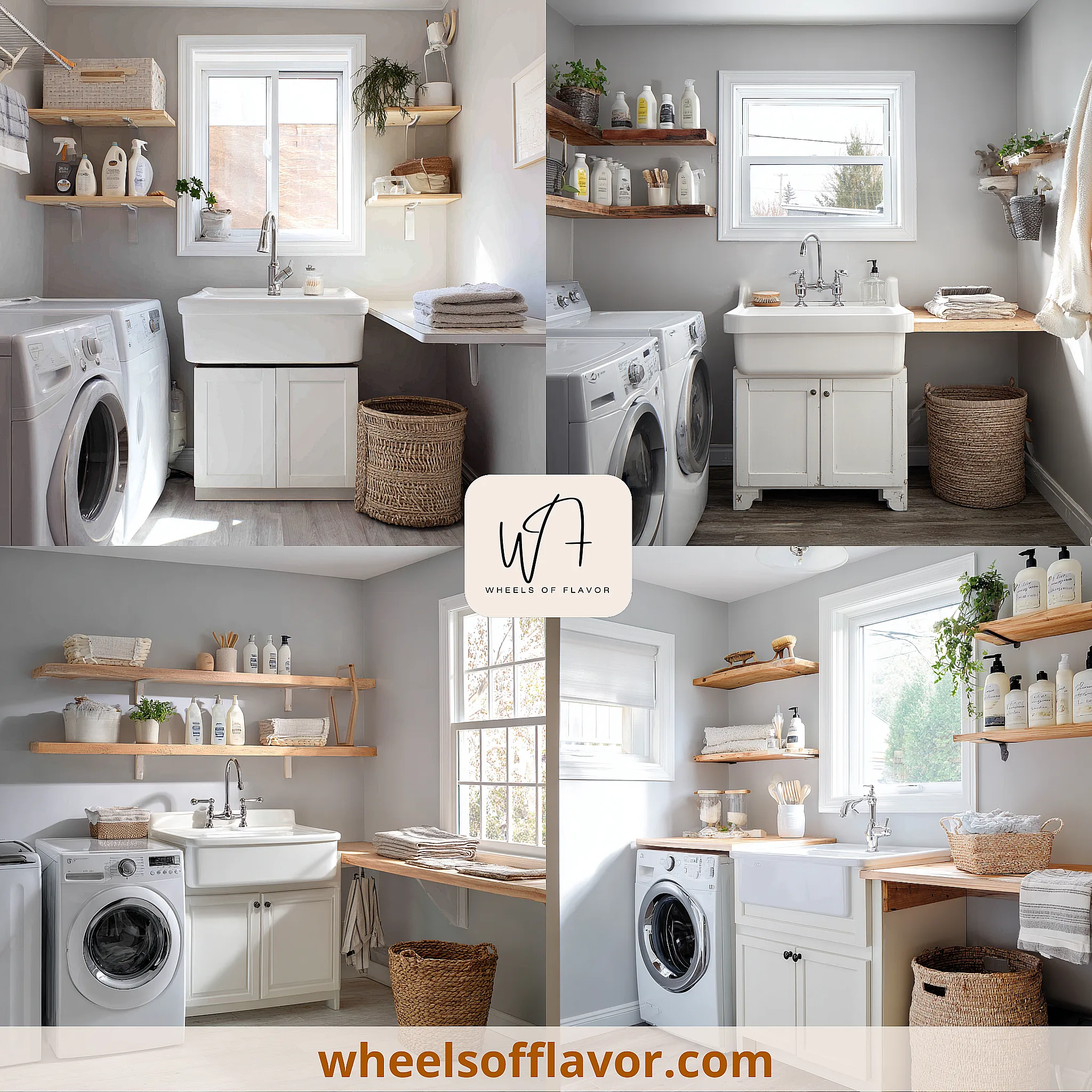 laundry room design with sink