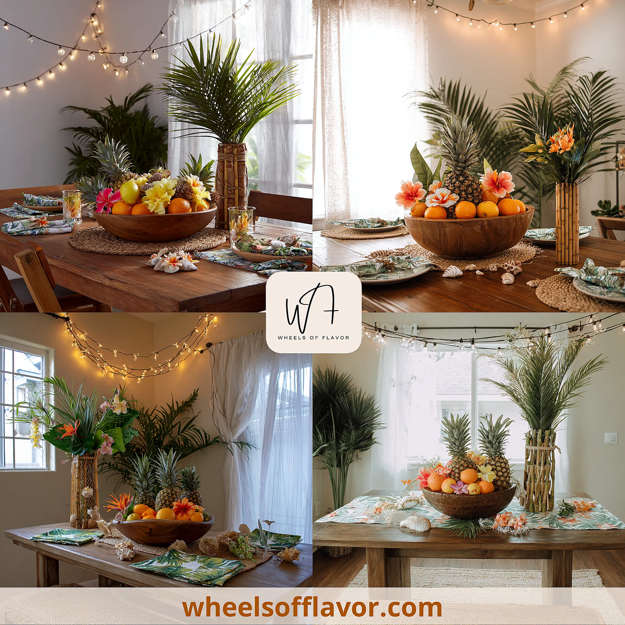 luau centerpiece ideas