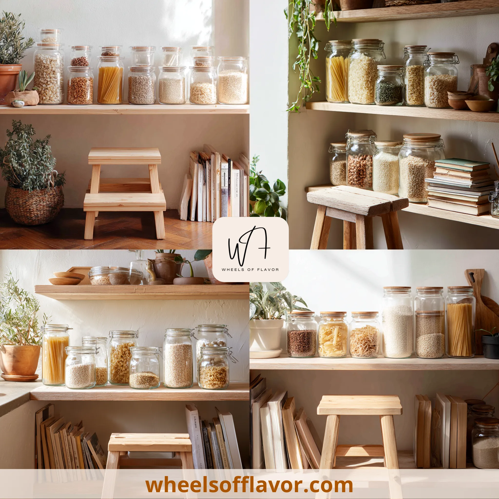 minimalist apothecary jar storage