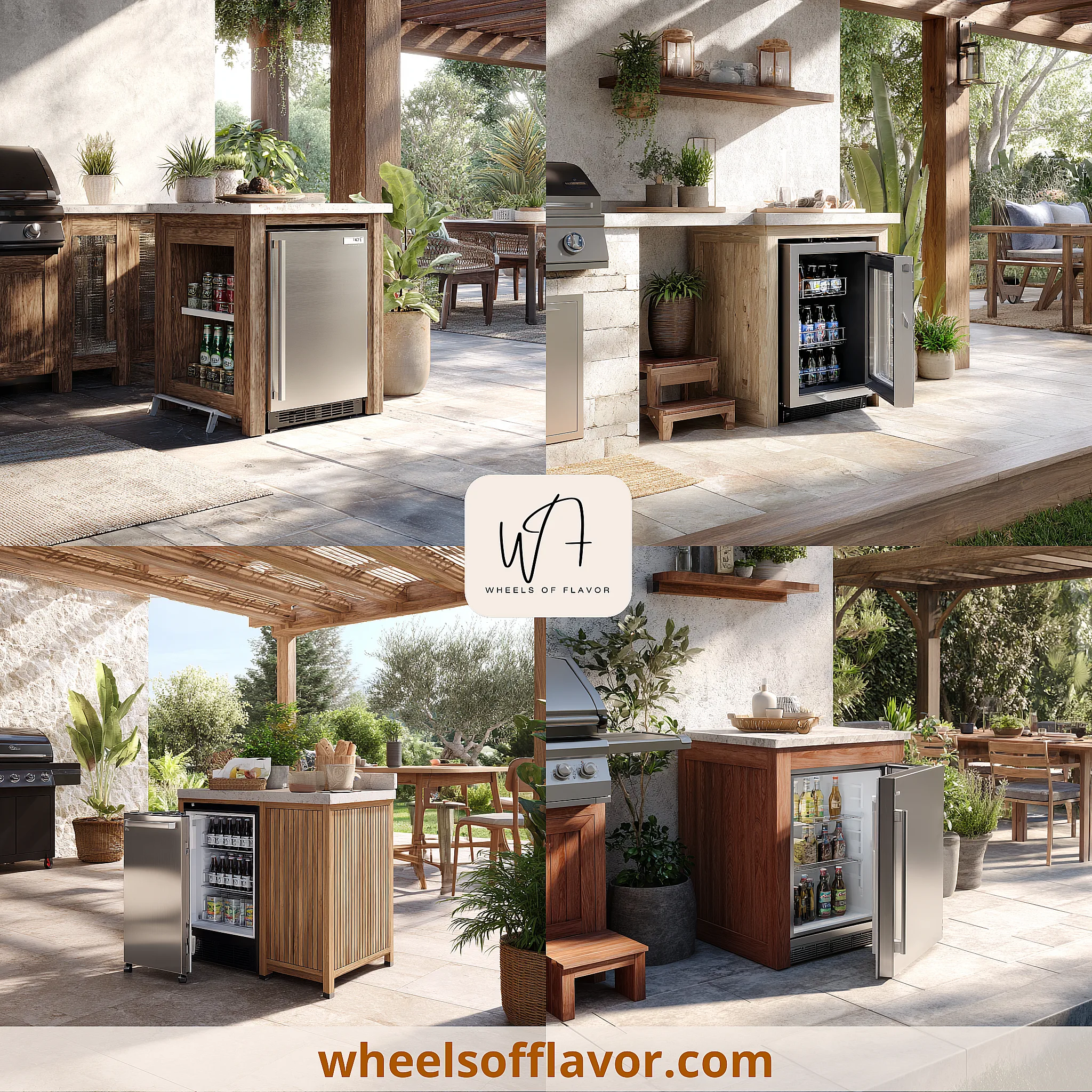 outdoor fridge ideas