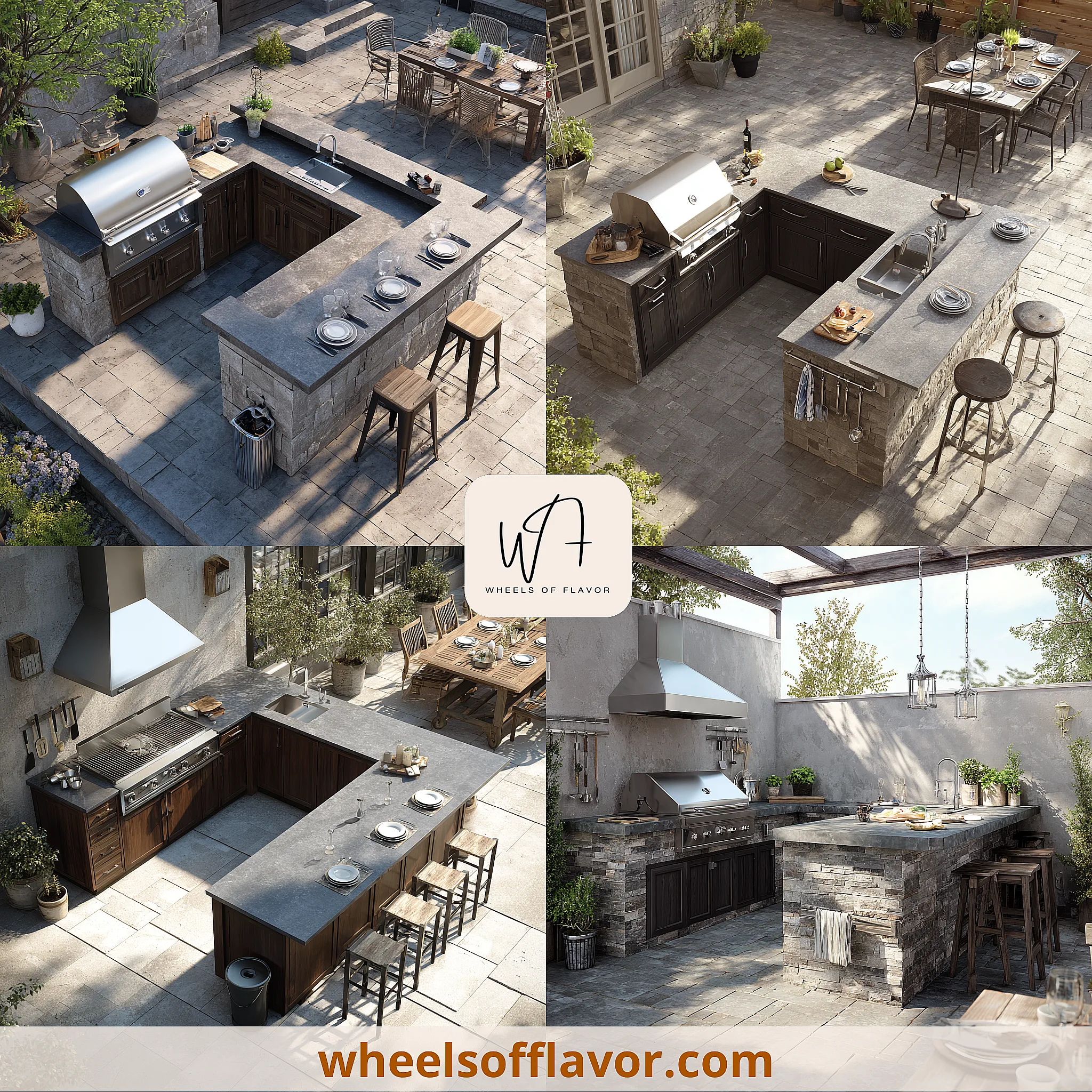outdoor kitchen bbq island