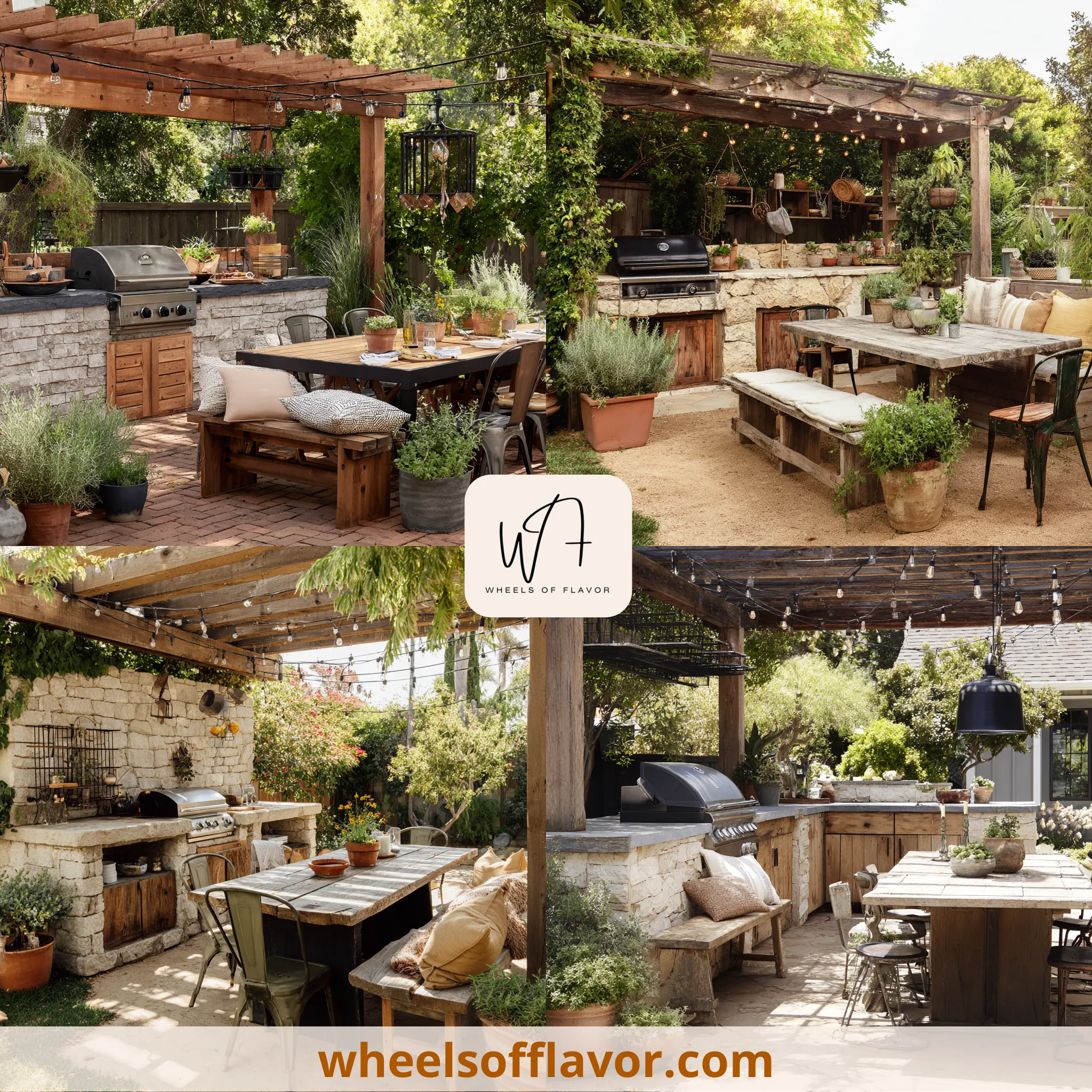 outdoor kitchen design ideas rustic