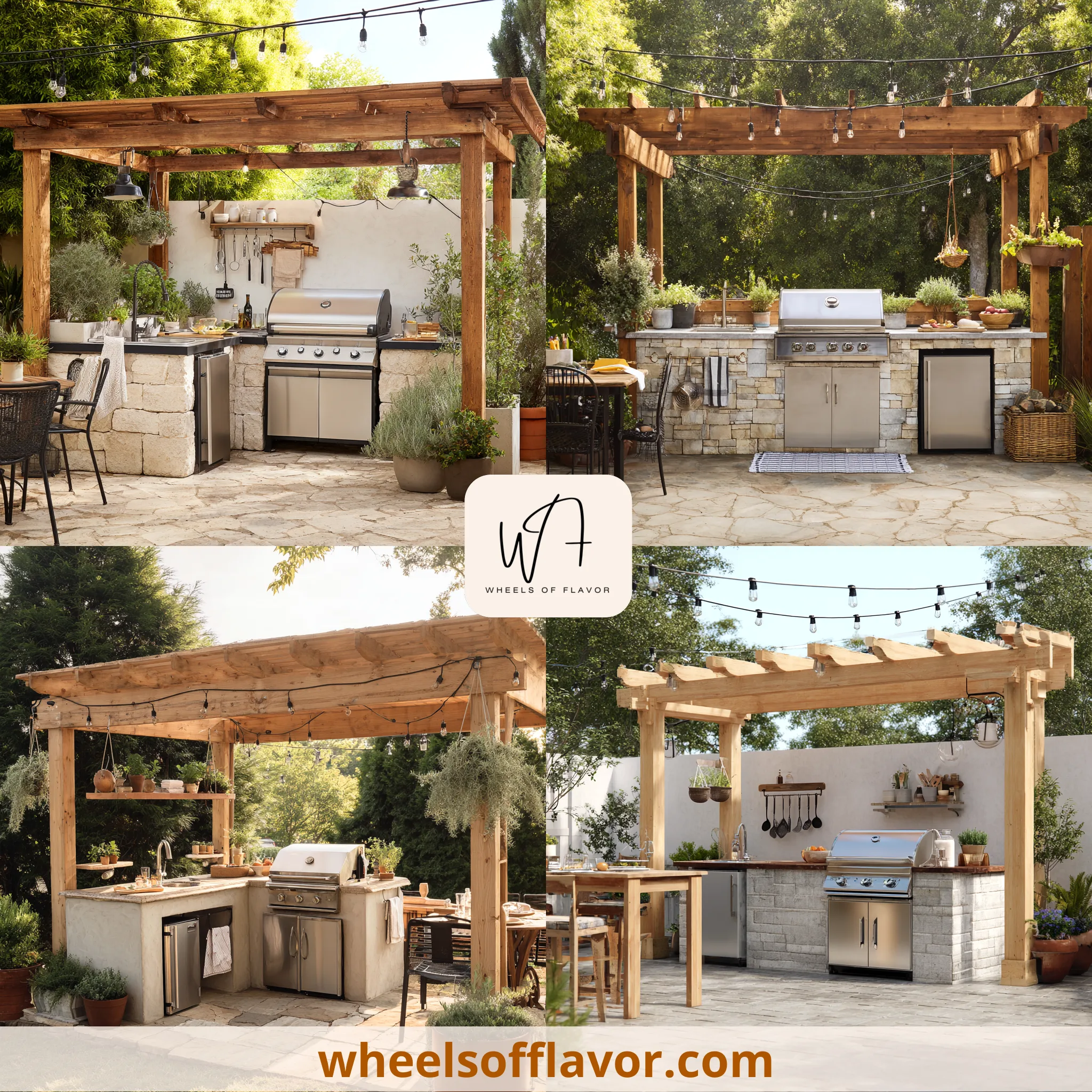 outdoor kitchen design layout