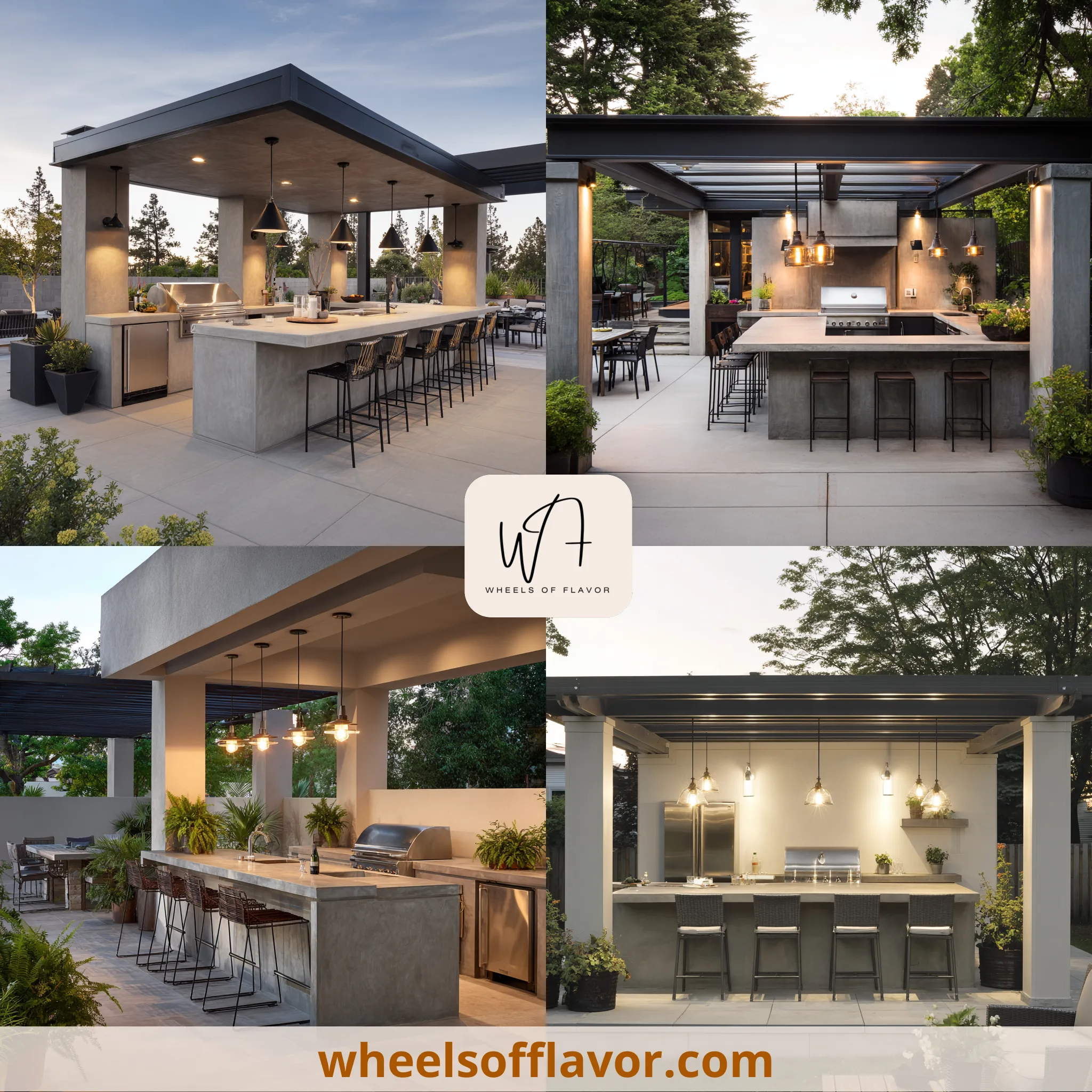 outdoor kitchen design modern