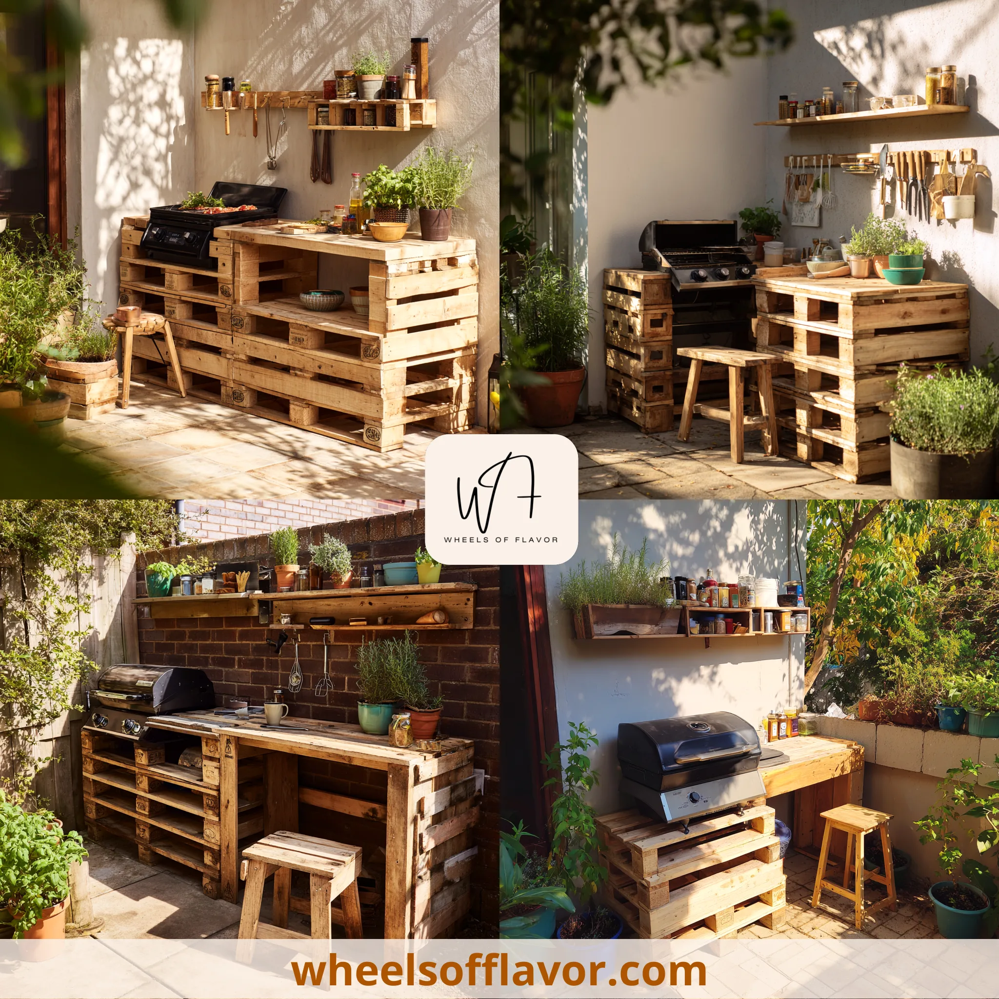 outdoor kitchen diy pallets