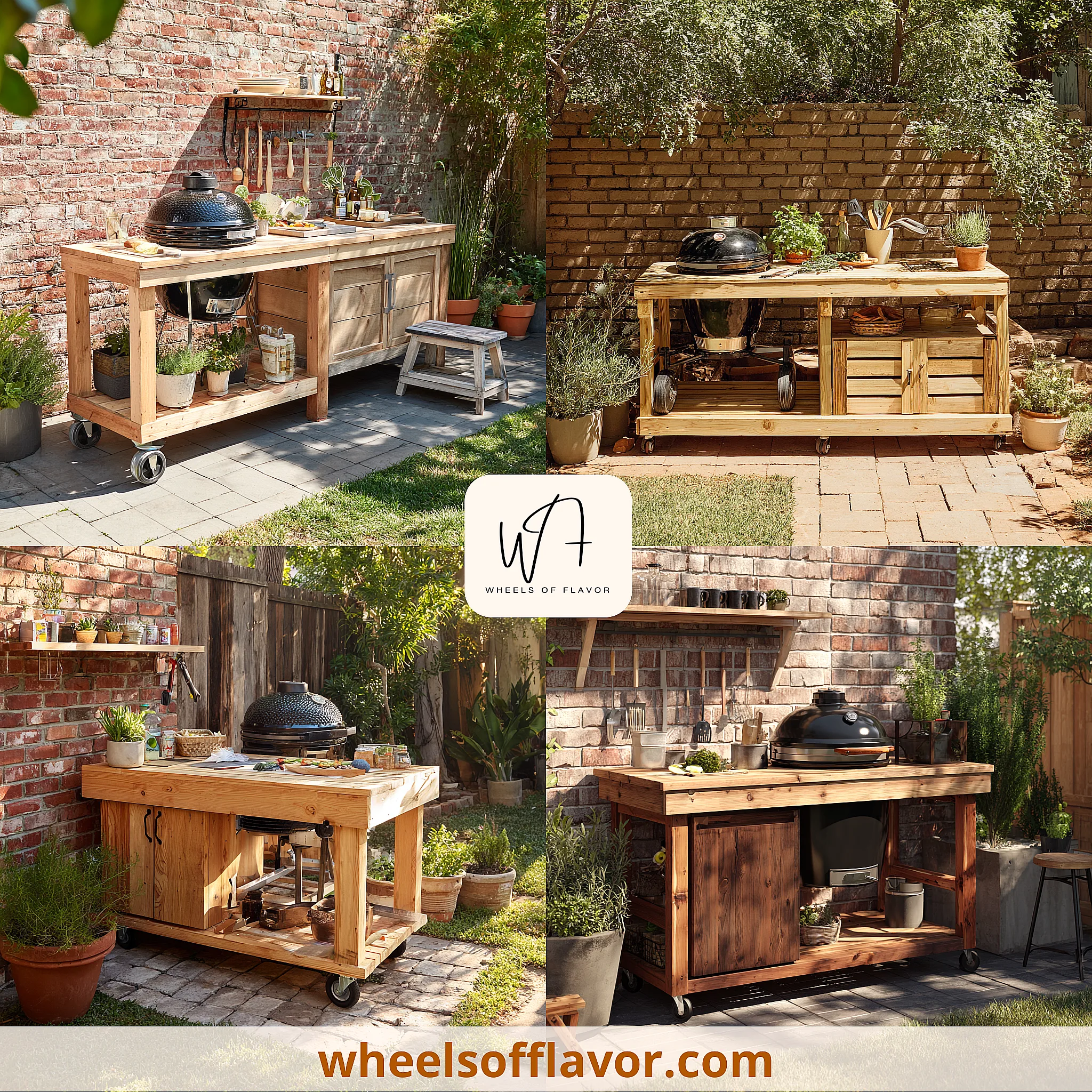 outdoor kitchen diy wood