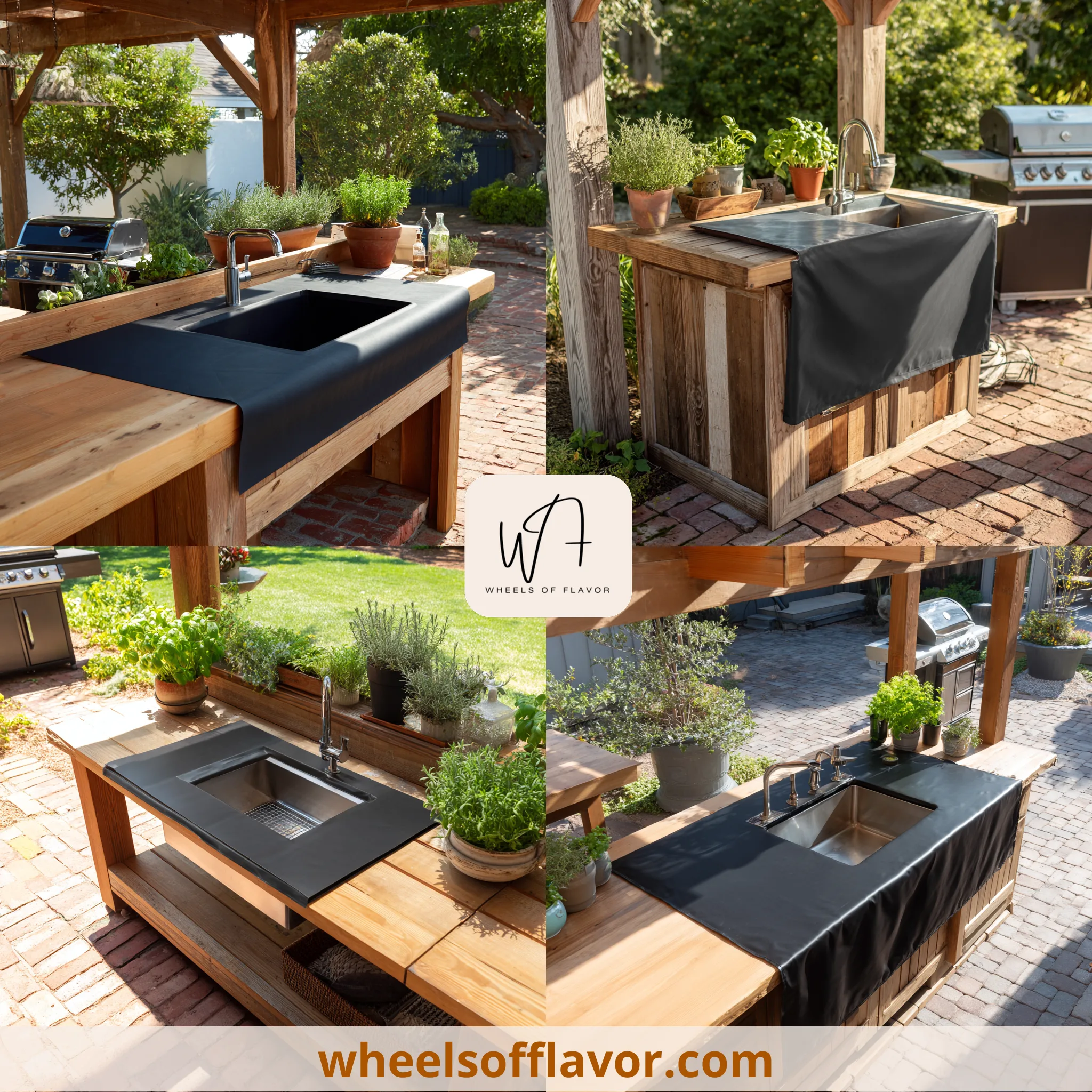 outdoor kitchen sink cover